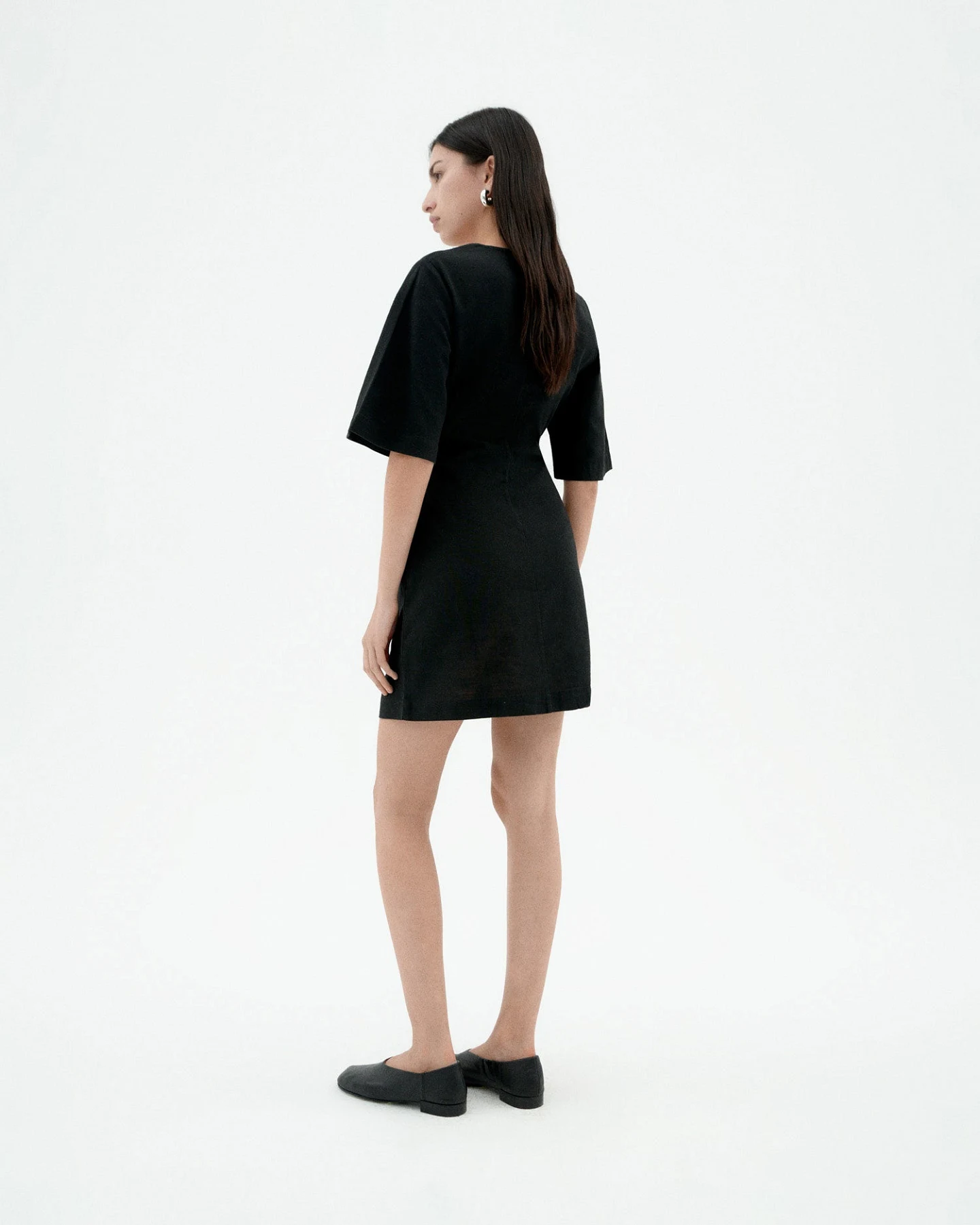 Thinking MU Damen vegan Kleid Kim Schwarz – Ansicht 2