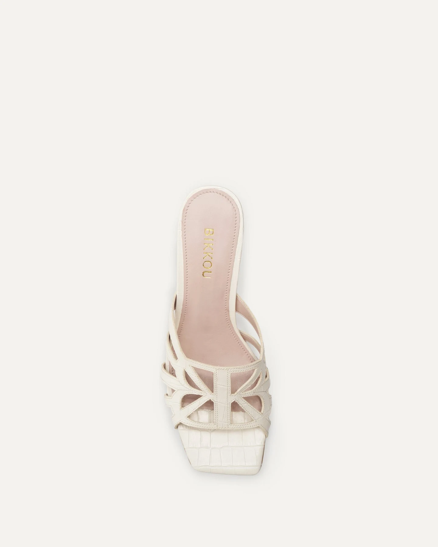 BIKKOU Damen vegan Sandalen 19:30 Uhr Golden Hour Meringue-Croco – Ansicht 2