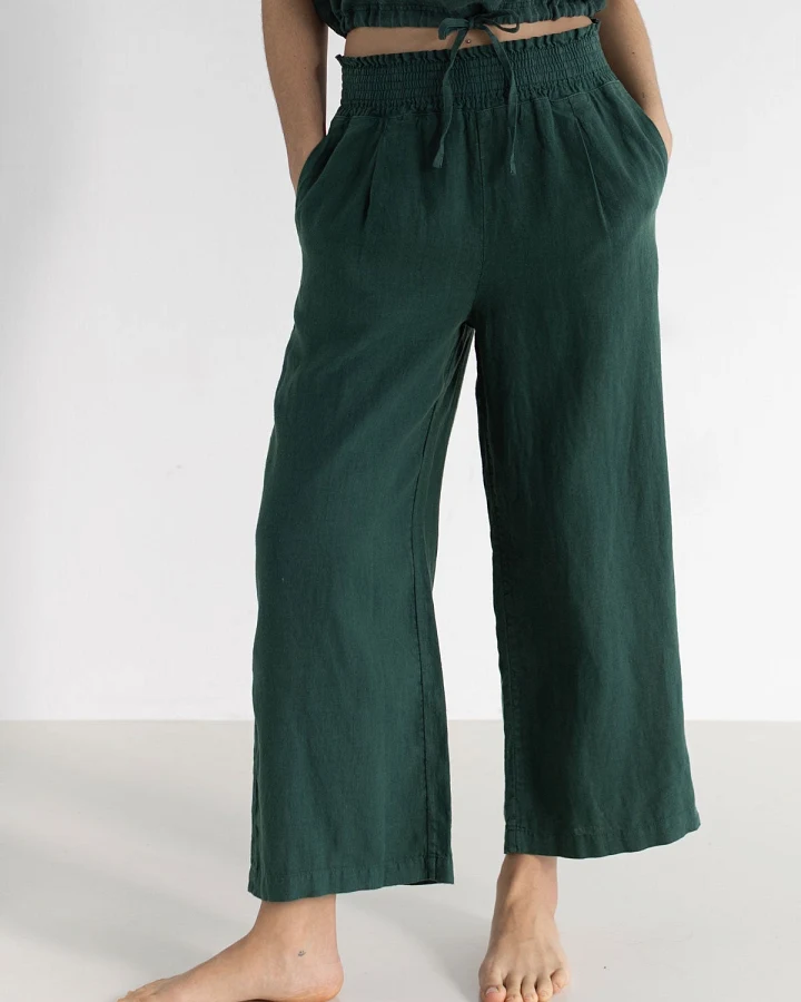 TWOTHIRDS Damen vegan Hose Marianne Garden Green