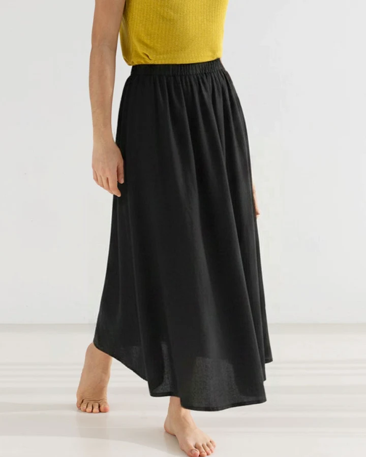 TWOTHIRDS Damen vegan Rock Theaki Schwarz