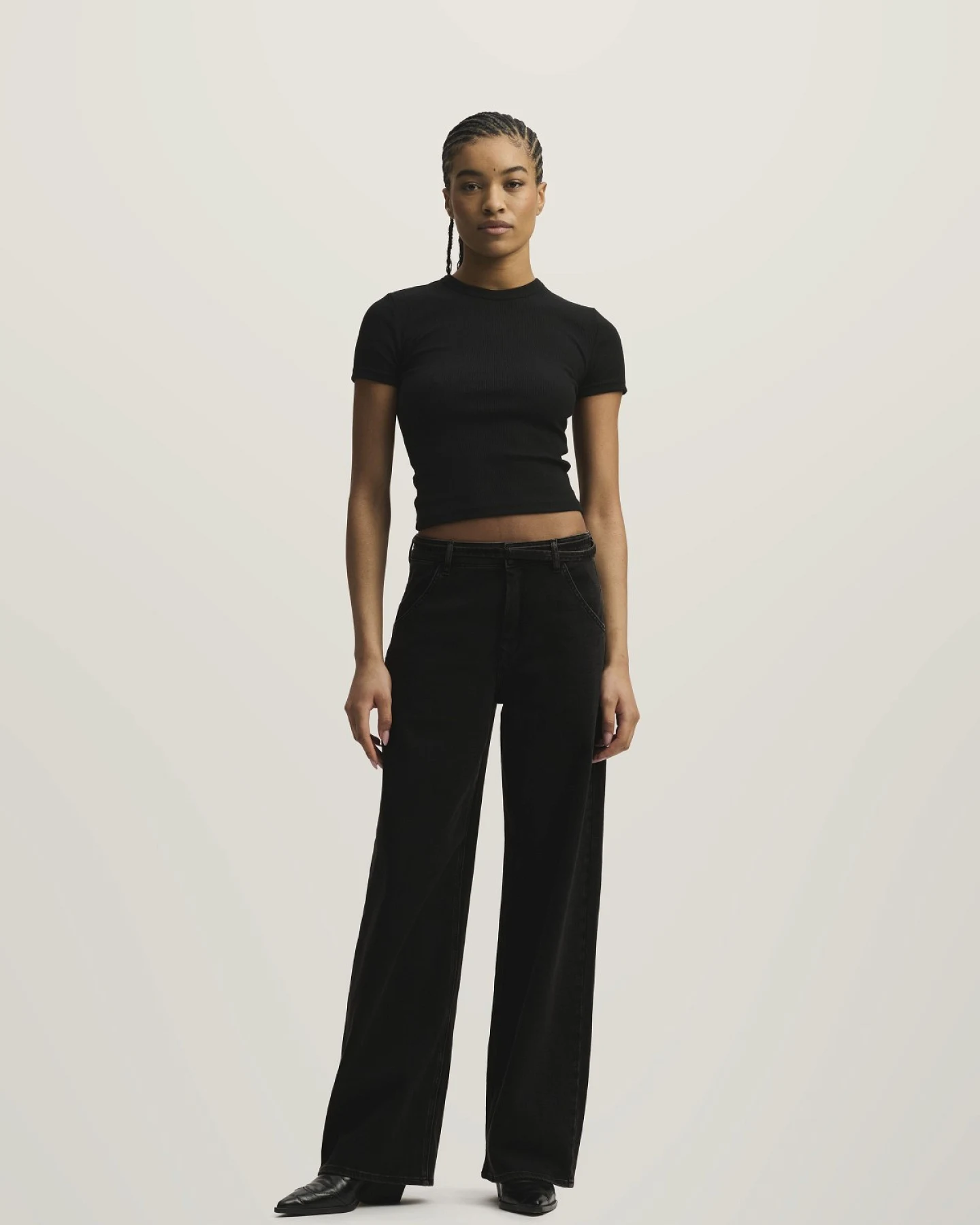 Jeans Blink Wide Barrel Soft Stay Black – Ansicht 4