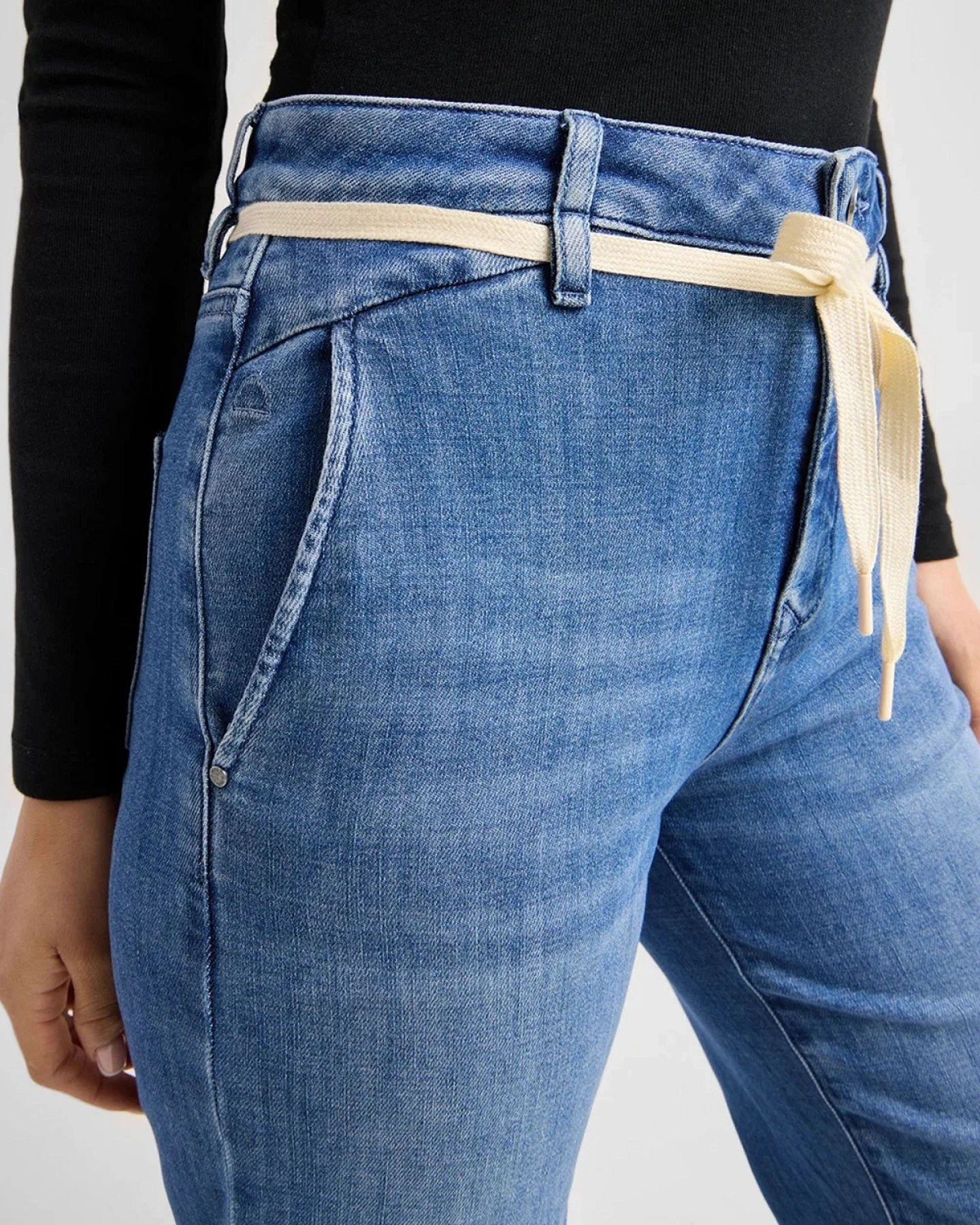 Jeans Dew Flared Soft Medium Blue – Ansicht 6