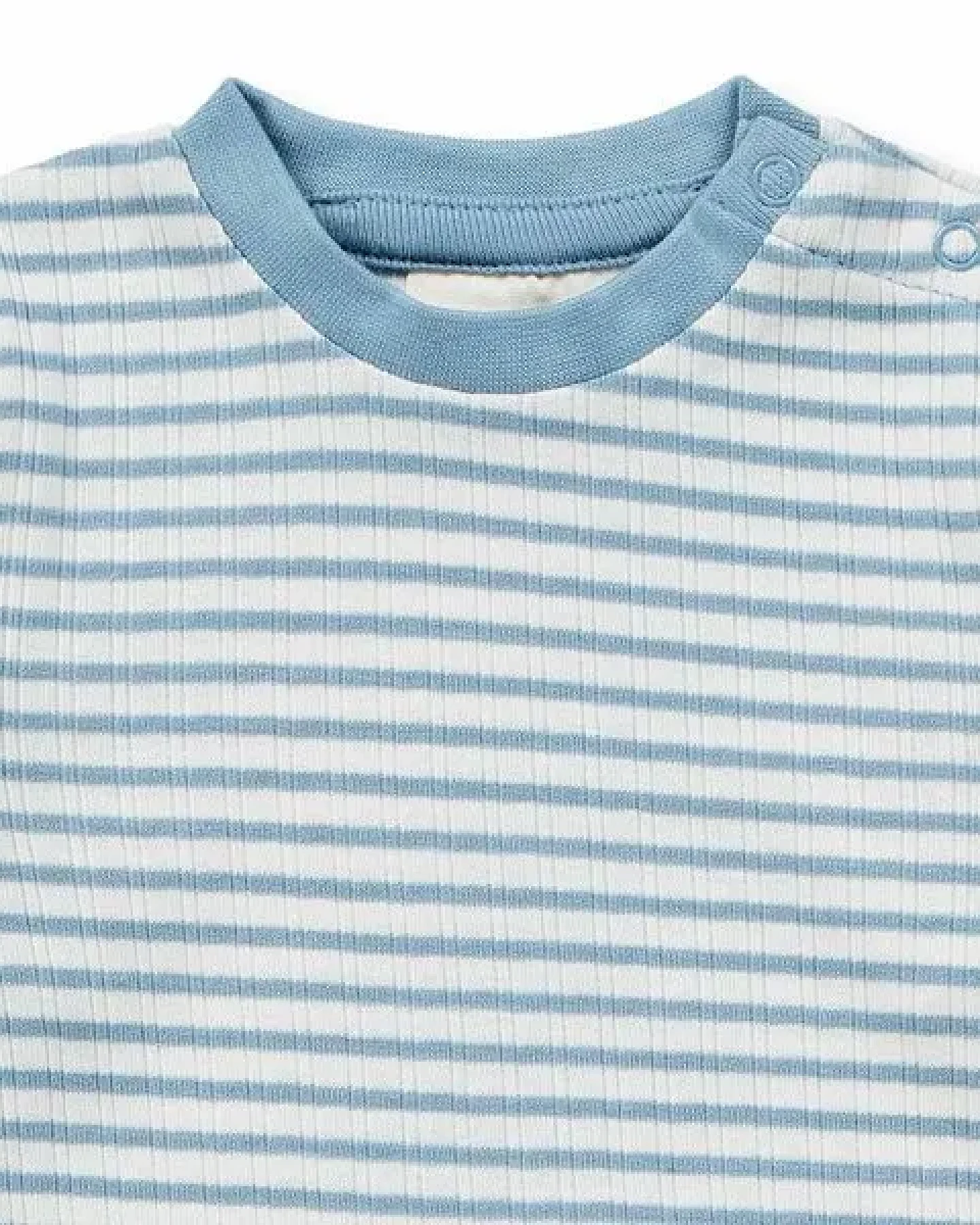 sense-organics Baby Body geringelt, Modell YVON – Ansicht 2
