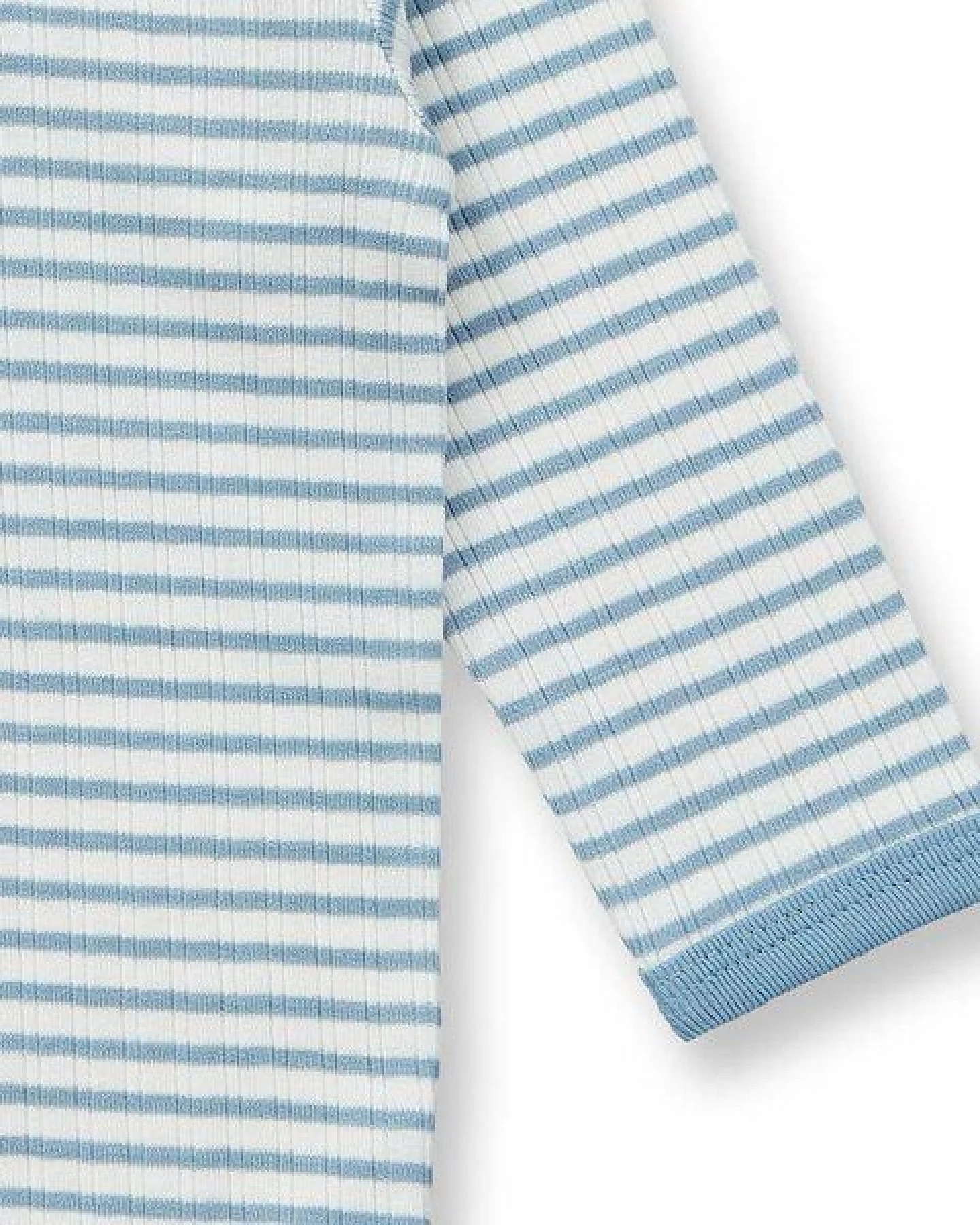 sense-organics Baby Body geringelt, Modell YVON – Ansicht 3