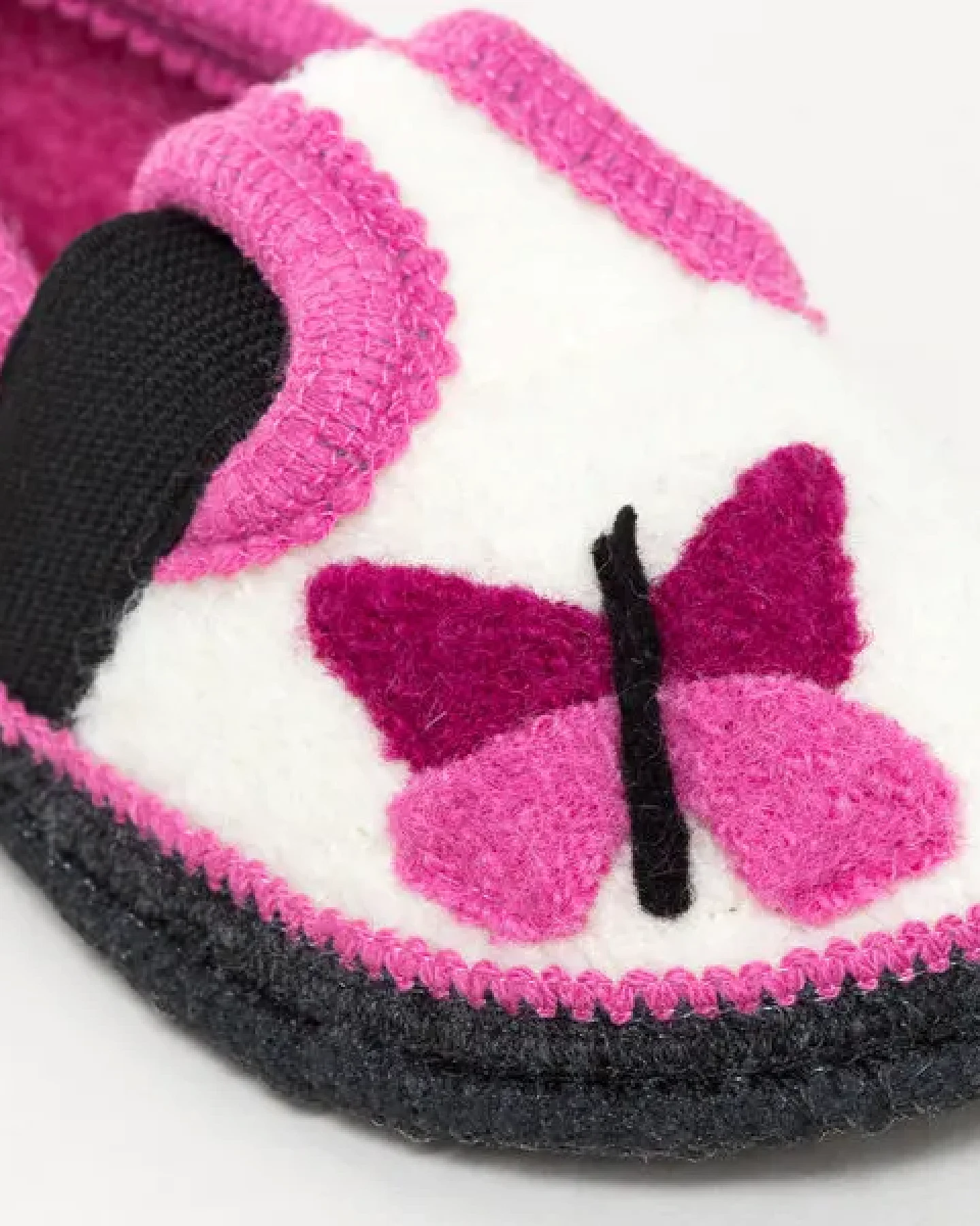 Kitz-Pichler Bobby Schmetterling Kinder-Hausschuh für Jungen & Mädchen aus 100% Wolle - Warme Filz-Pantoffel – Ansicht 2