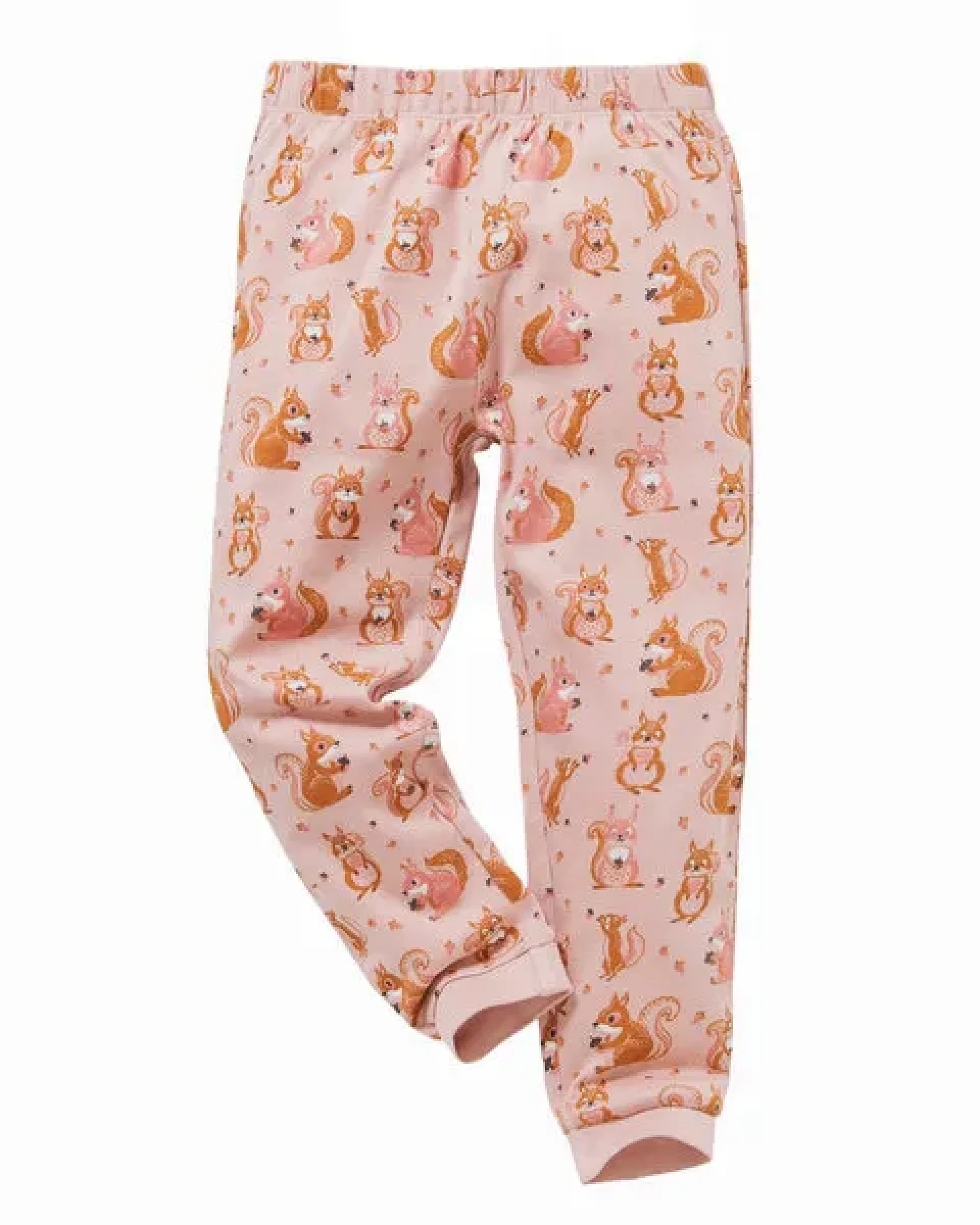 People Wear Organic Pyjama "Eichhörnchen", Langarm-Schlafanzug, rosa/bedruckt, 100% Baumwolle (Bio) – Ansicht 3