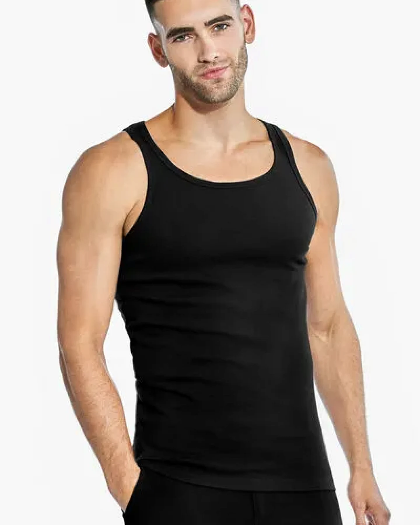 Bread & Boxers 2-Pack Tanktops RIBBED aus Bio-Baumwolle – Ansicht 3