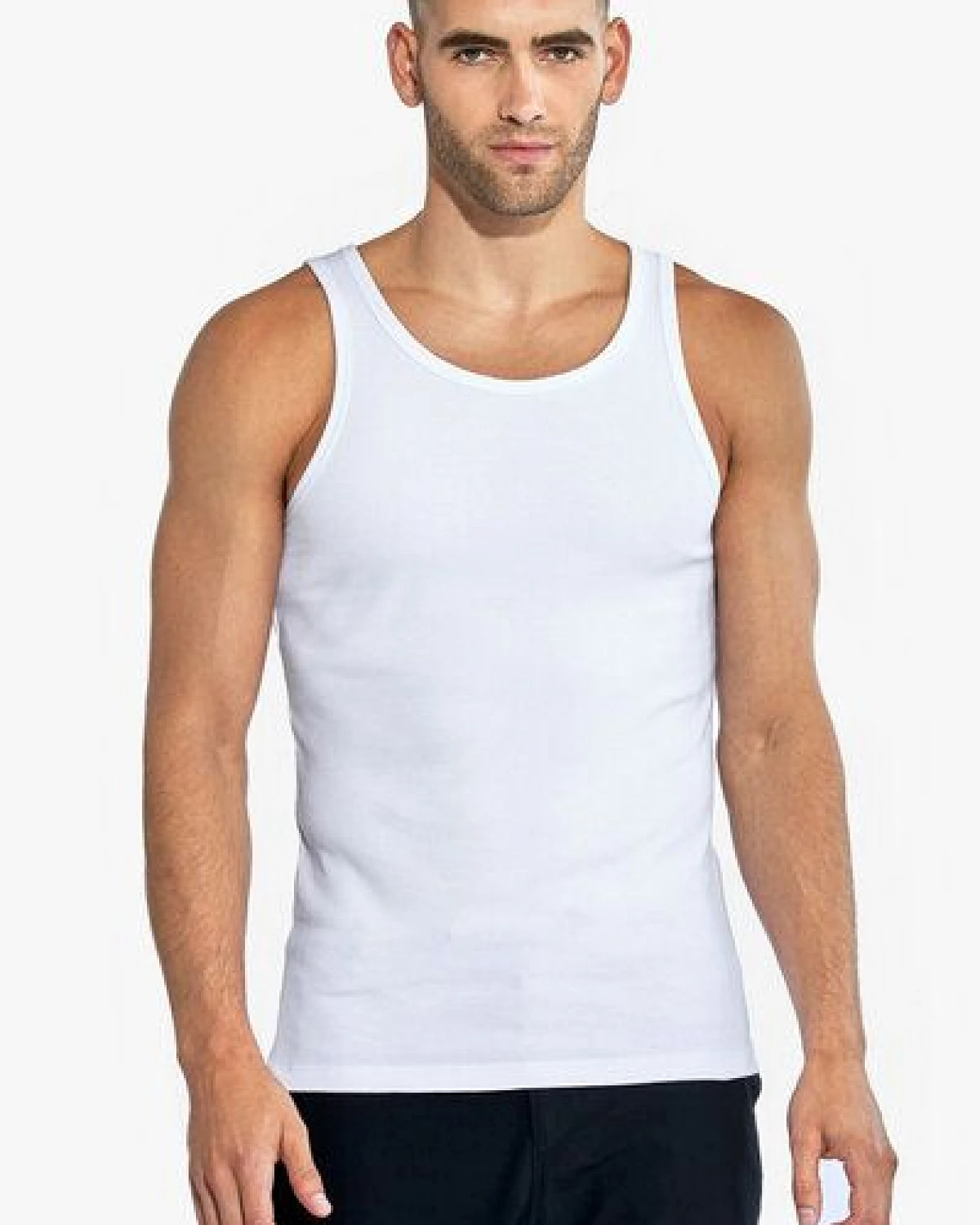 Bread & Boxers 2-Pack Tanktops RIBBED aus Bio-Baumwolle – Ansicht 3