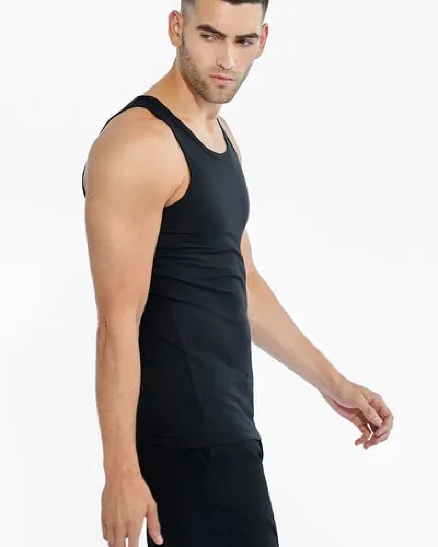 Bread & Boxers 2-Pack Tanktops aus Bio-Baumwolle – Ansicht 2
