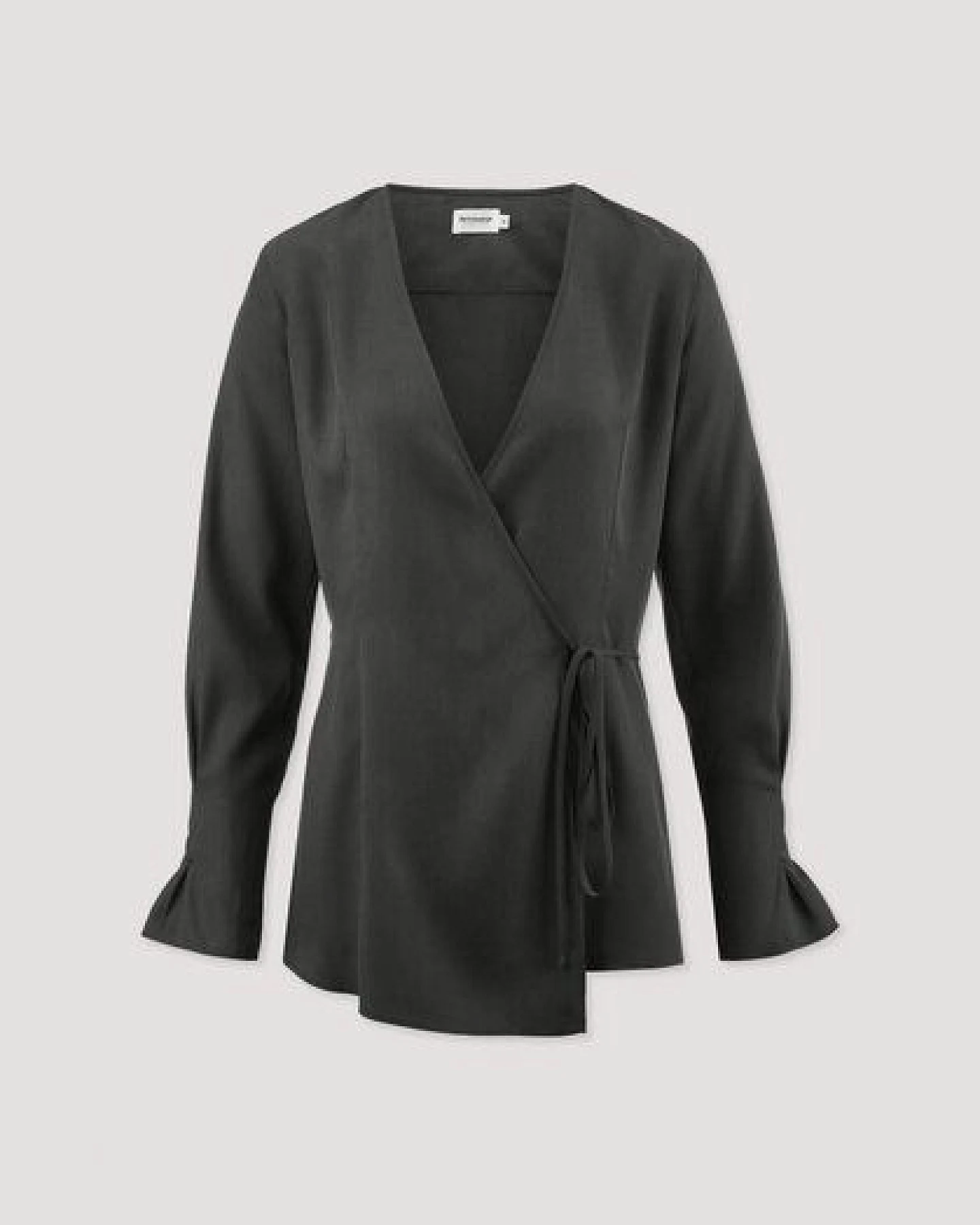 hessnatur Wickelbluse Regular aus reinem TENCEL Lyocell – Ansicht 4