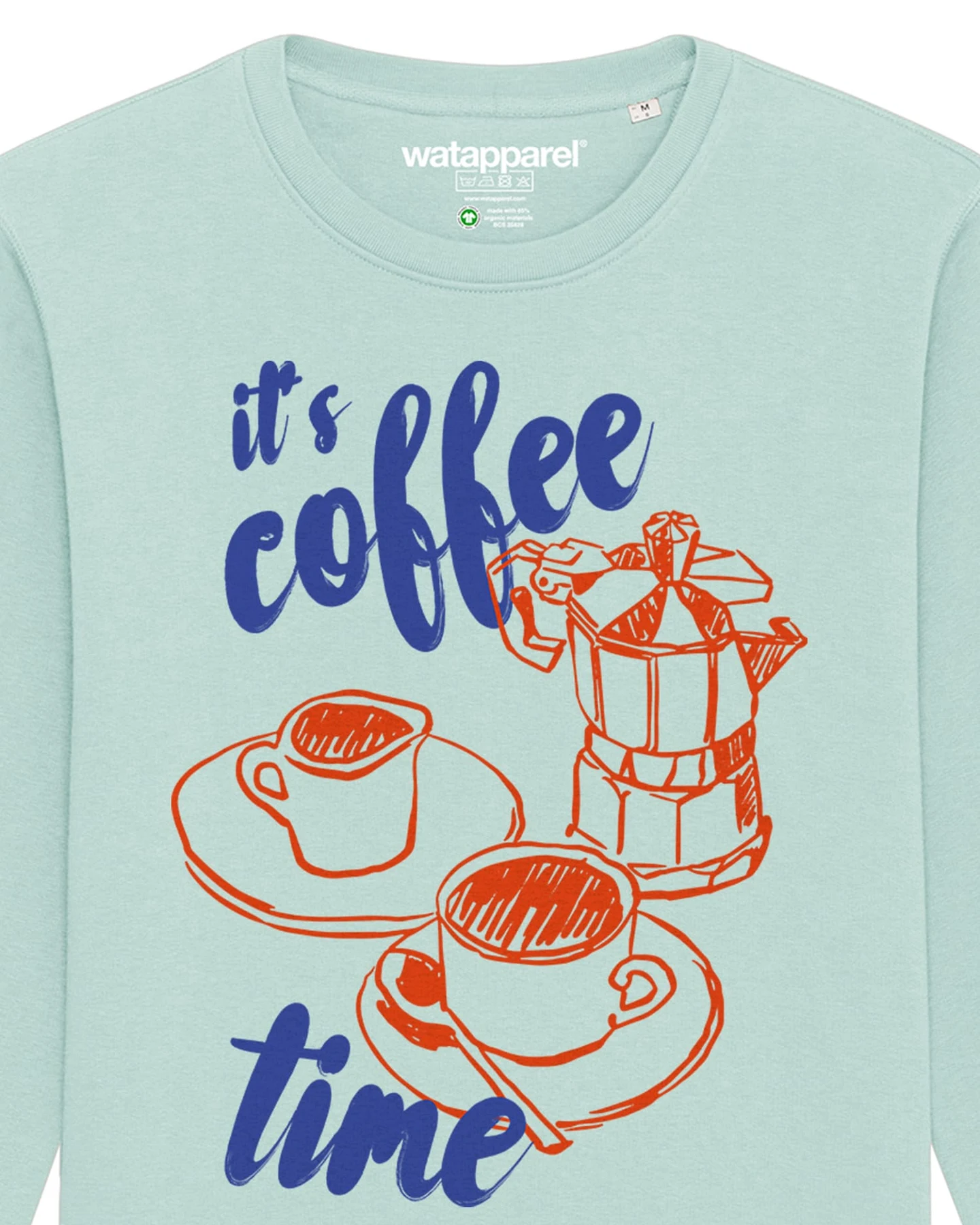 Watapparel Sweatshirt Its Coffee Time – Ansicht 3