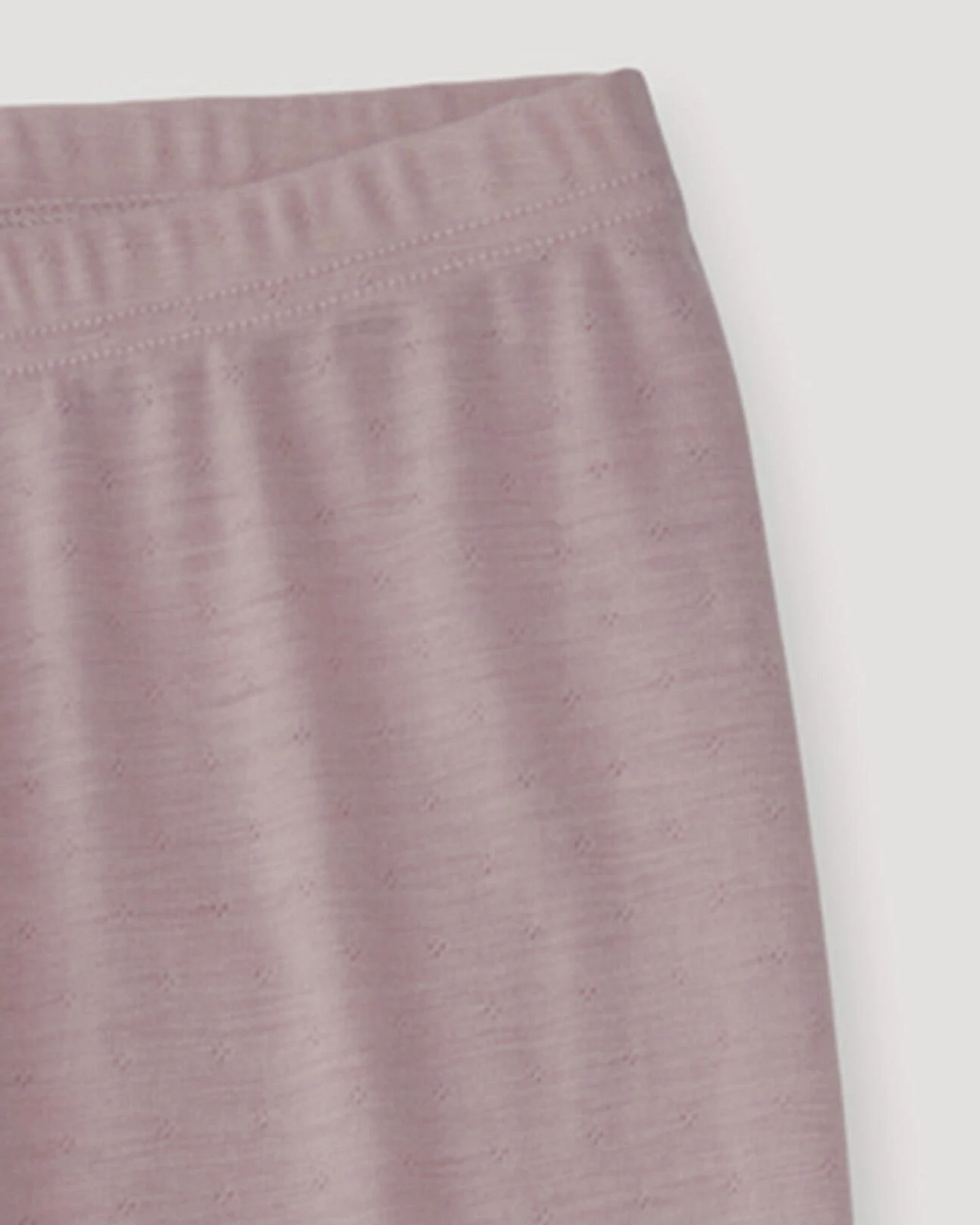 hessnatur Kinder Leggings Pointelle aus Bio-Merinowolle - rosa - Größe 122/128 – Ansicht 2