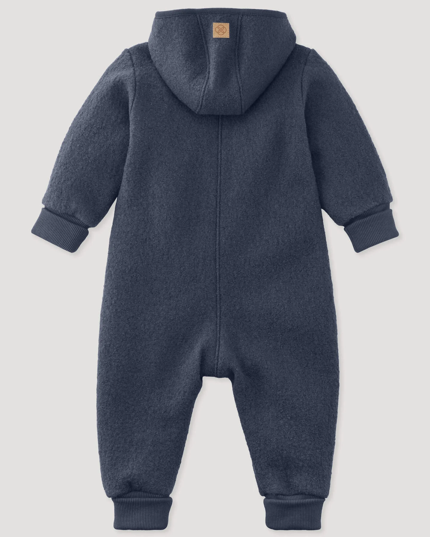 hessnatur Baby Walkoverall aus Bio-Merinowolle - blau - Größe 50/56 – Ansicht 2