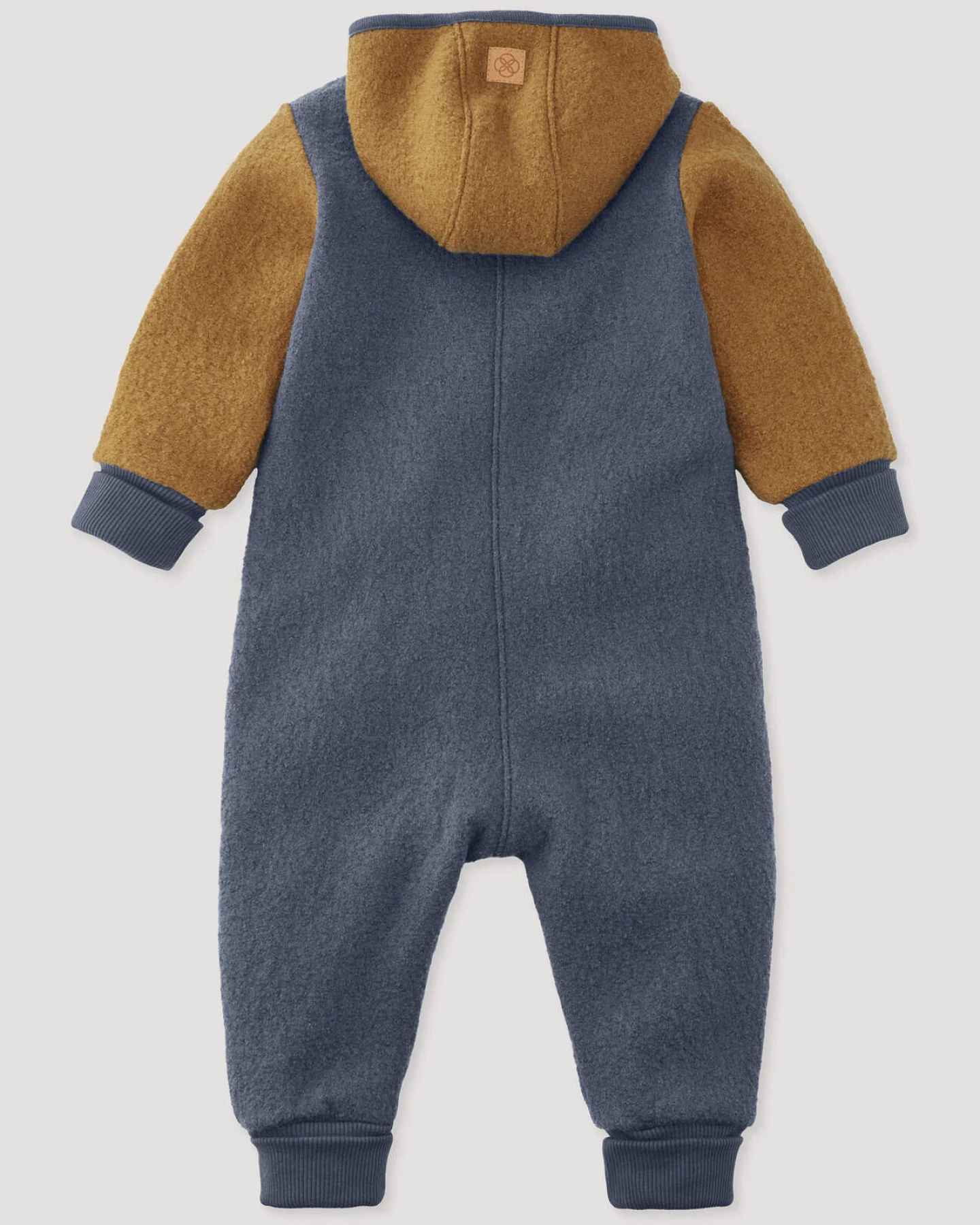hessnatur Baby Walkoverall aus Bio-Merinowolle - braun - Größe 62/68 – Ansicht 3
