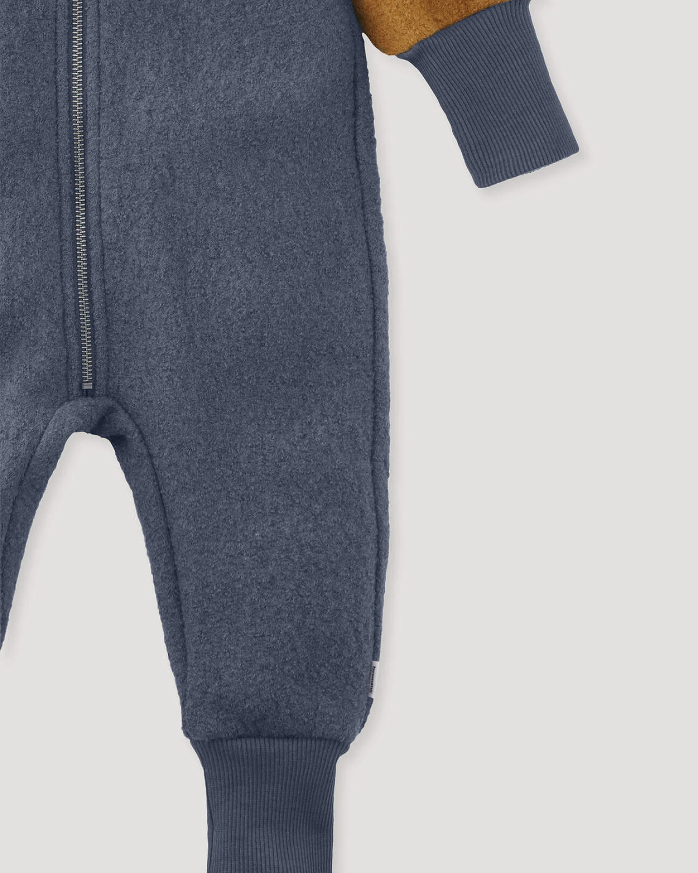 hessnatur Baby Walkoverall aus Bio-Merinowolle - braun - Größe 86/92 – Ansicht 4