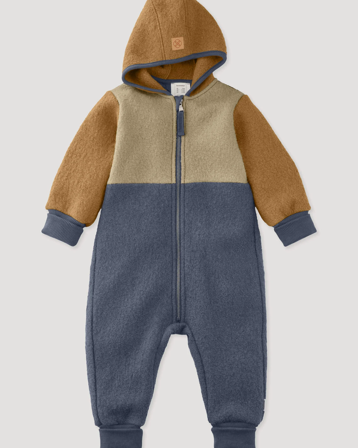 hessnatur Baby Walkoverall aus Bio-Merinowolle - braun - Größe 98 – Ansicht 2