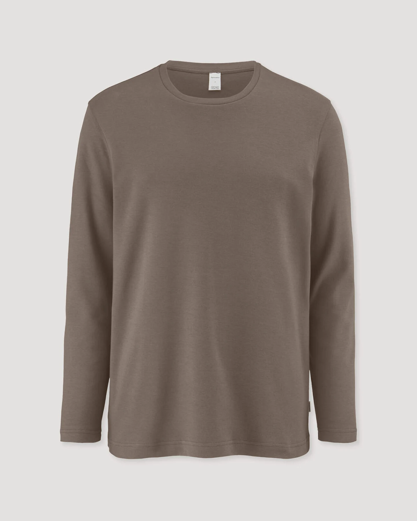 hessnatur Herren Schlafshirt PURE COTTON aus Bio-Baumwolle - braun - Größe S – Ansicht 3