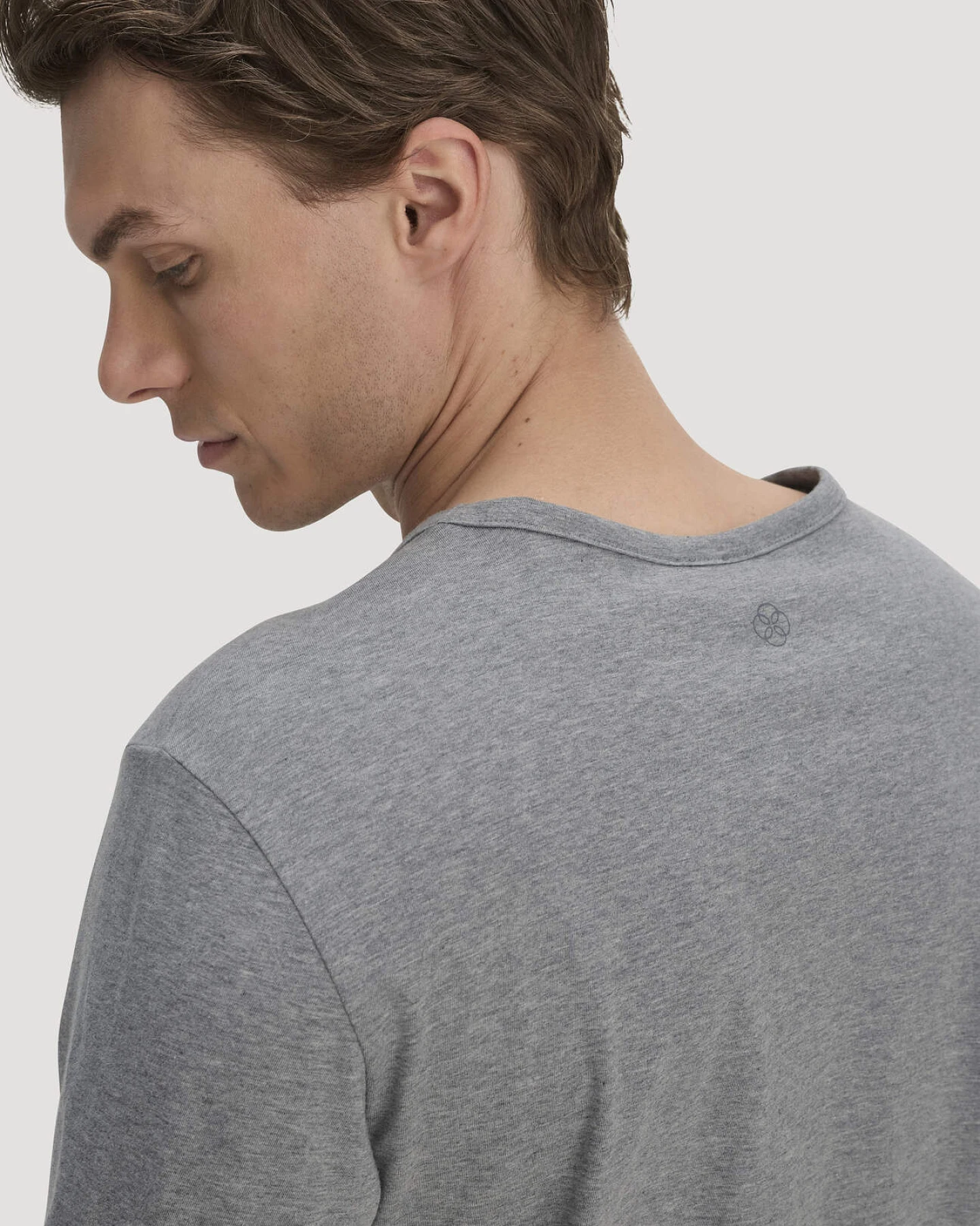 hessnatur Herren Pyjama PURE COTTON aus Bio-Baumwolle - grau - Größe L – Ansicht 2