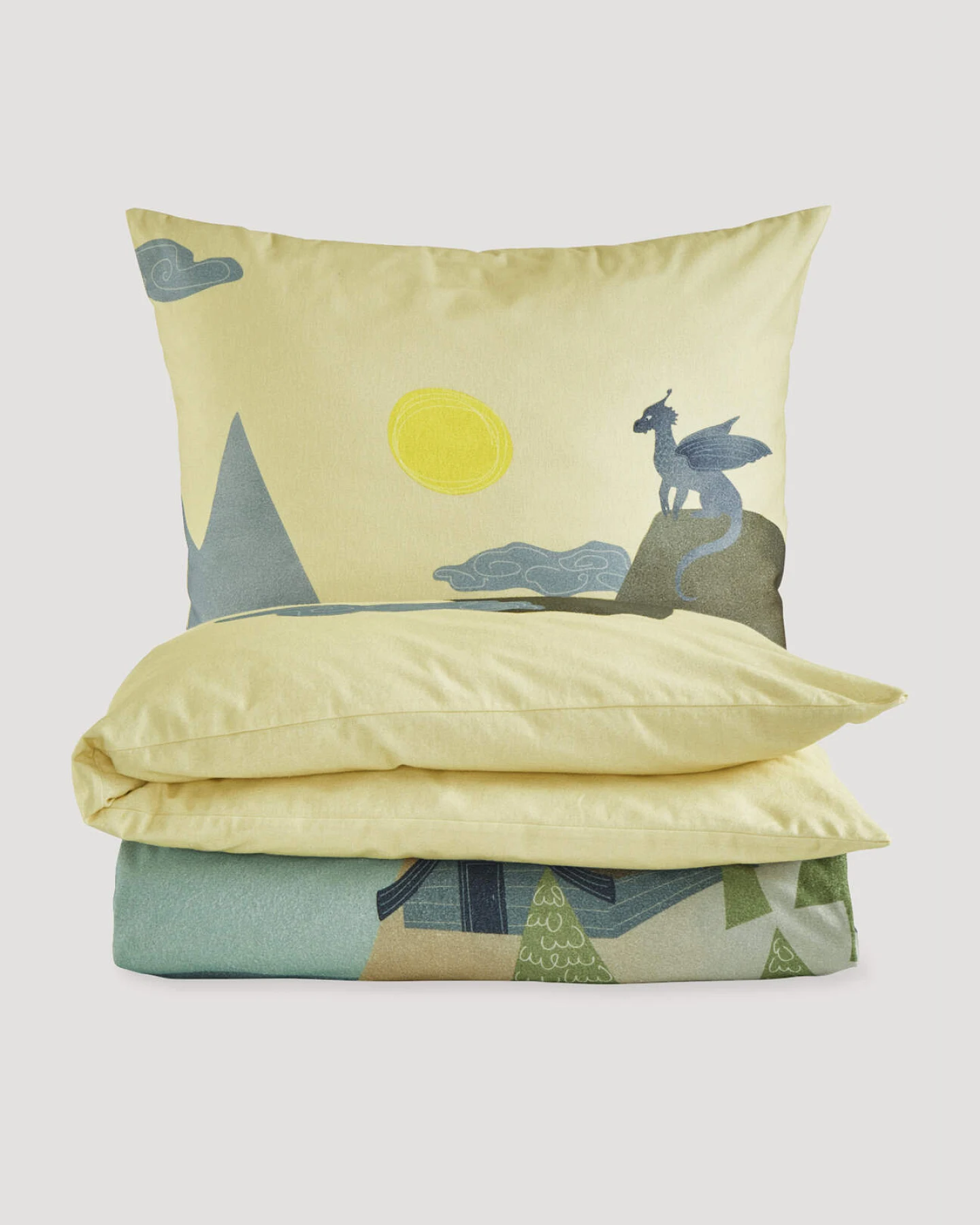 hessnatur Baby Biber Bettwäsche aus Bio-Baumwolle - blau - Größe 100x135 / 40x60 cm – Ansicht 2