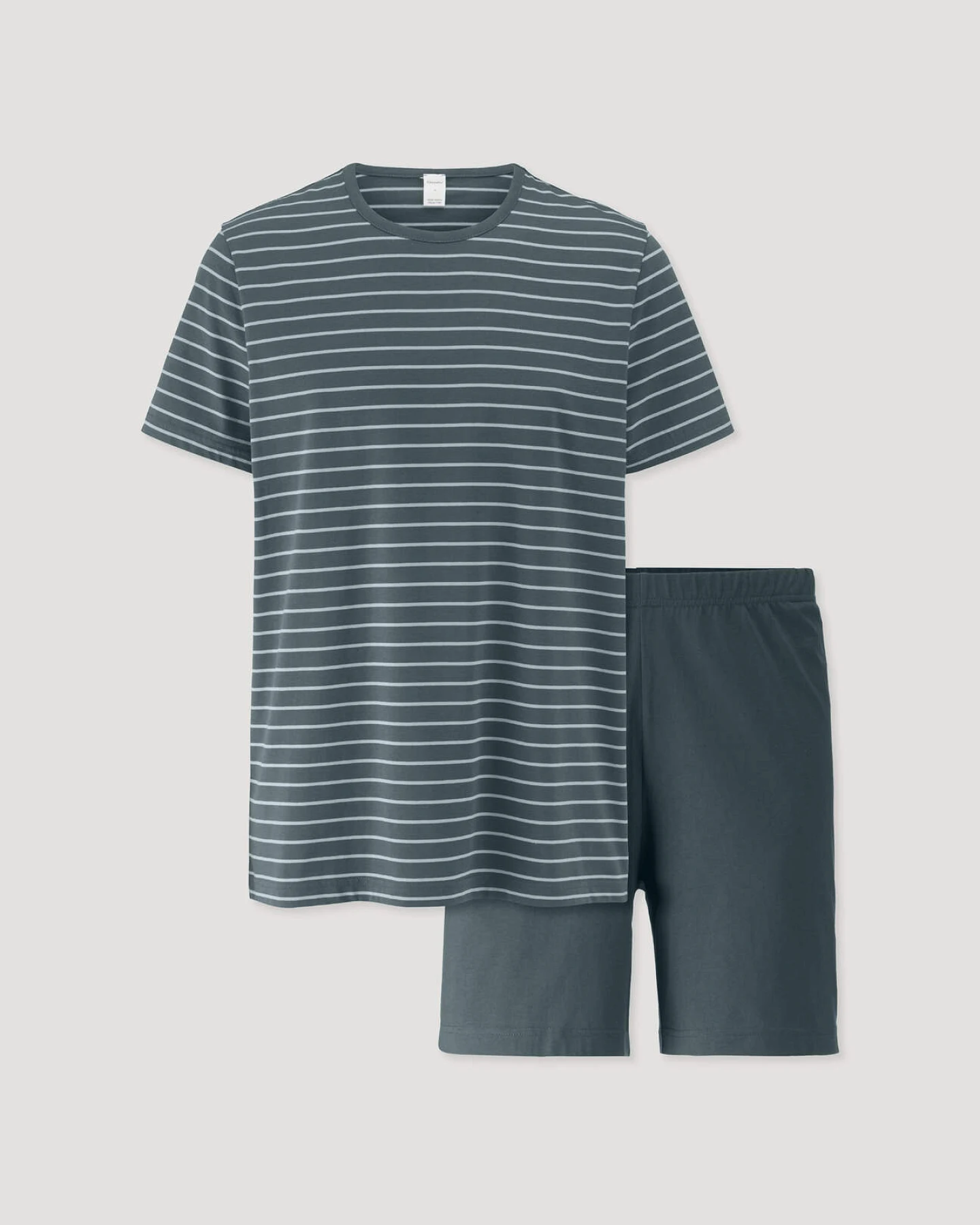 hessnatur Herren Pyjama PURE COTTON aus Bio-Baumwolle - blau - Größe XL – Ansicht 3