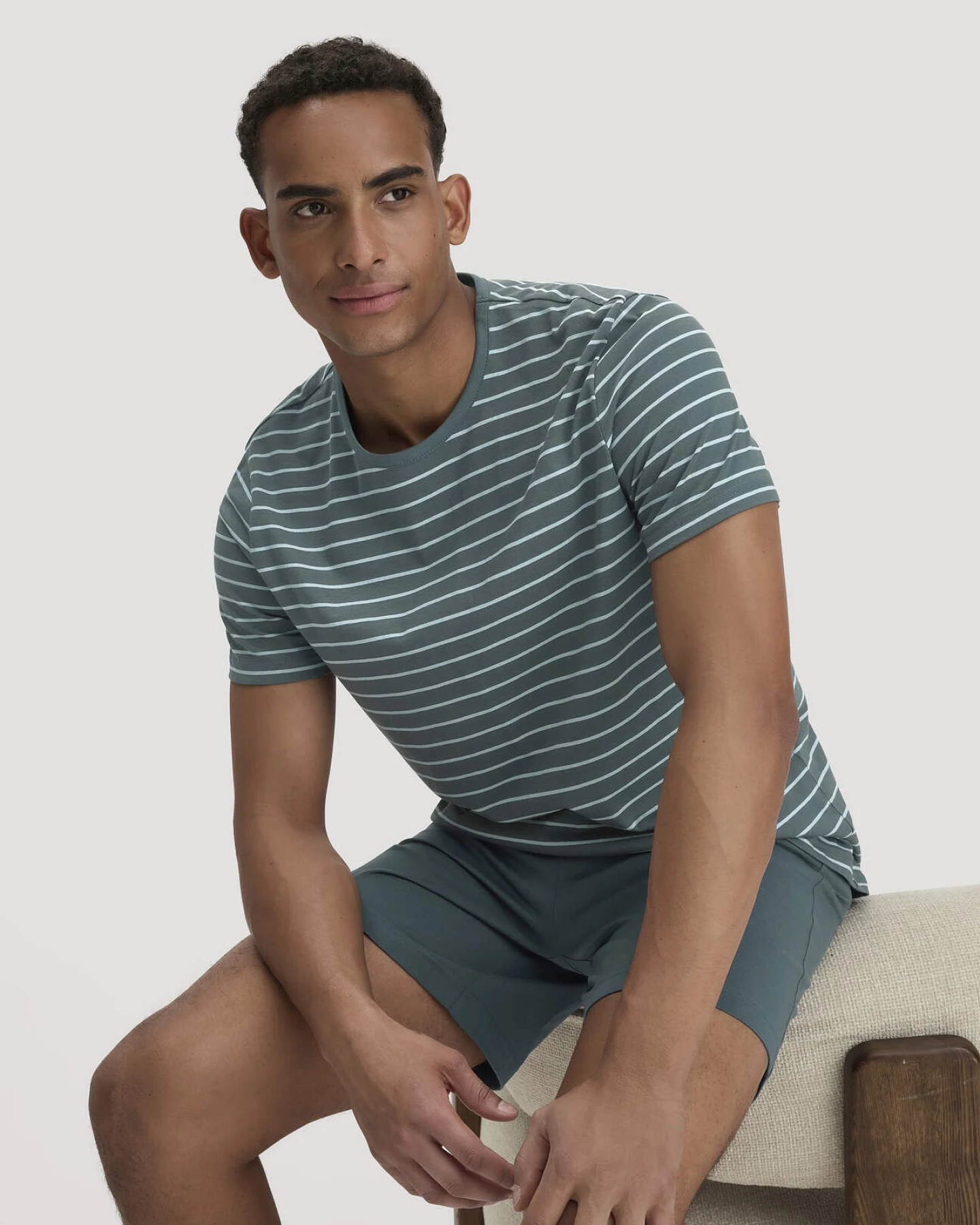 hessnatur Herren Pyjama PURE COTTON aus Bio-Baumwolle - blau - Größe XXL – Ansicht 2
