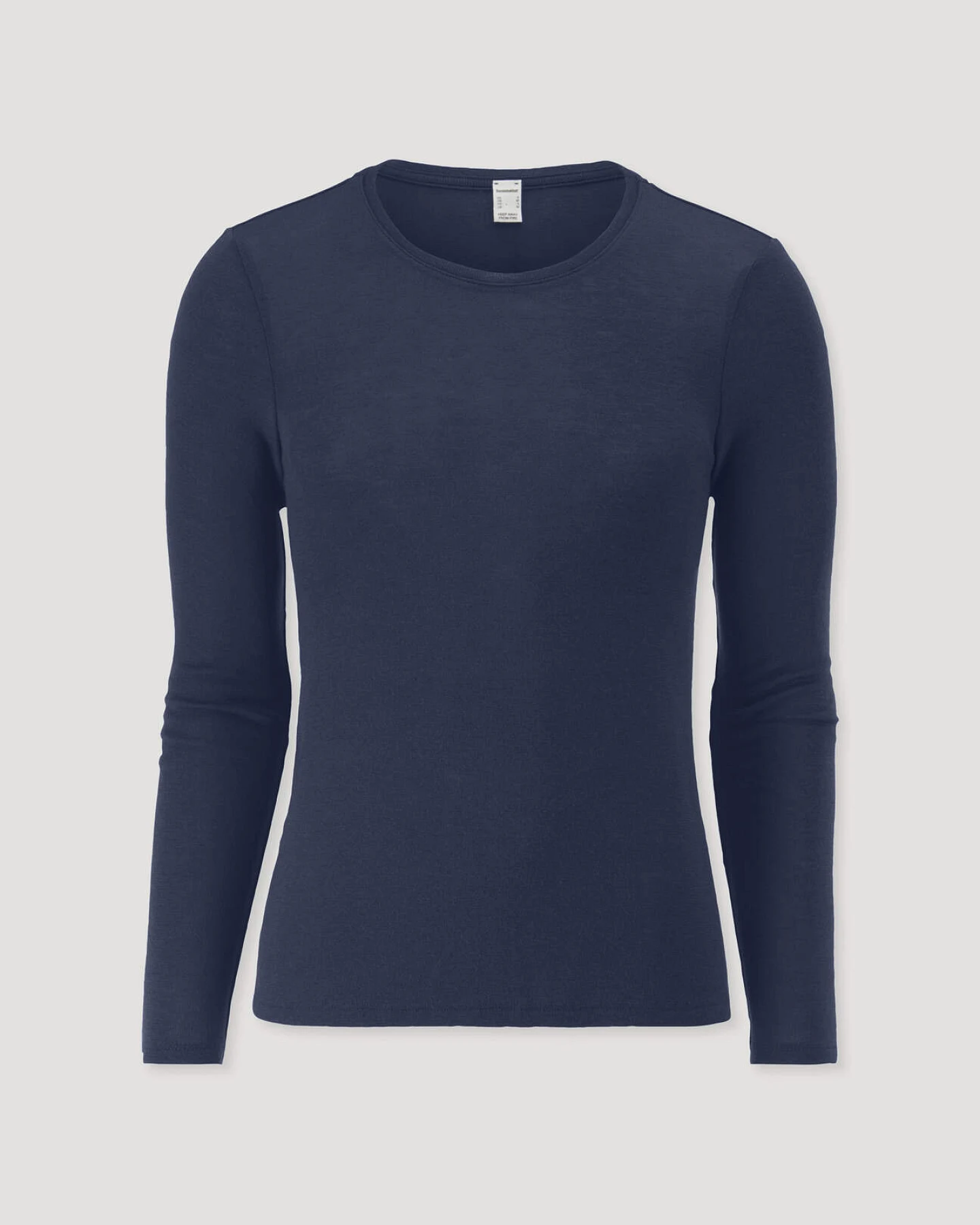 hessnatur Herren Longsleeve PURE FUNCTION aus Bio-Merinowolle und Seide - blau - Größe S – Ansicht 3