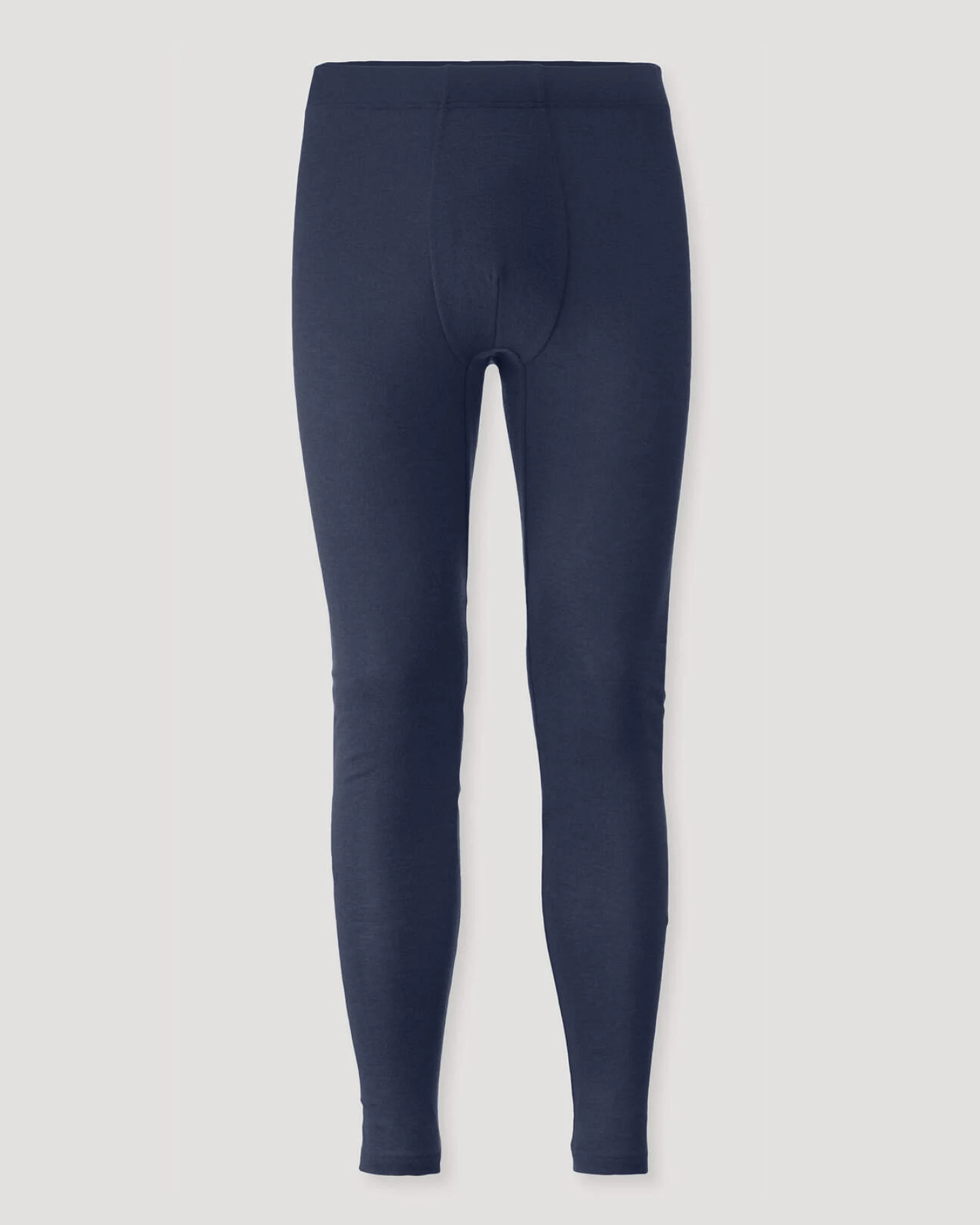 hessnatur Herren Longpants PURE FUNCTION aus Bio-Merinowolle und Seide - blau - Größe XL – Ansicht 3