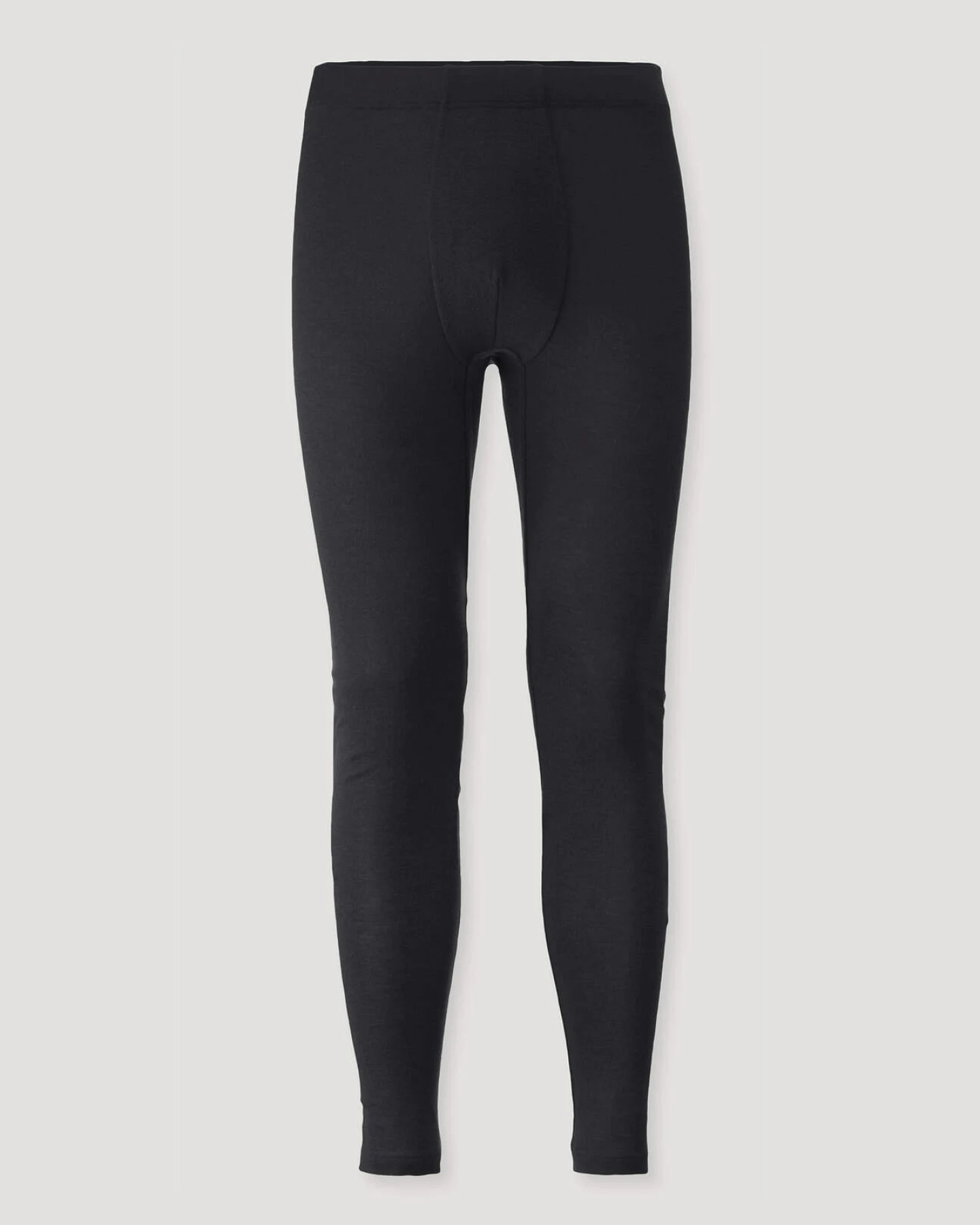 hessnatur Herren Longpants PURE FUNCTION aus Bio-Merinowolle und Seide - schwarz - Größe M – Ansicht 3