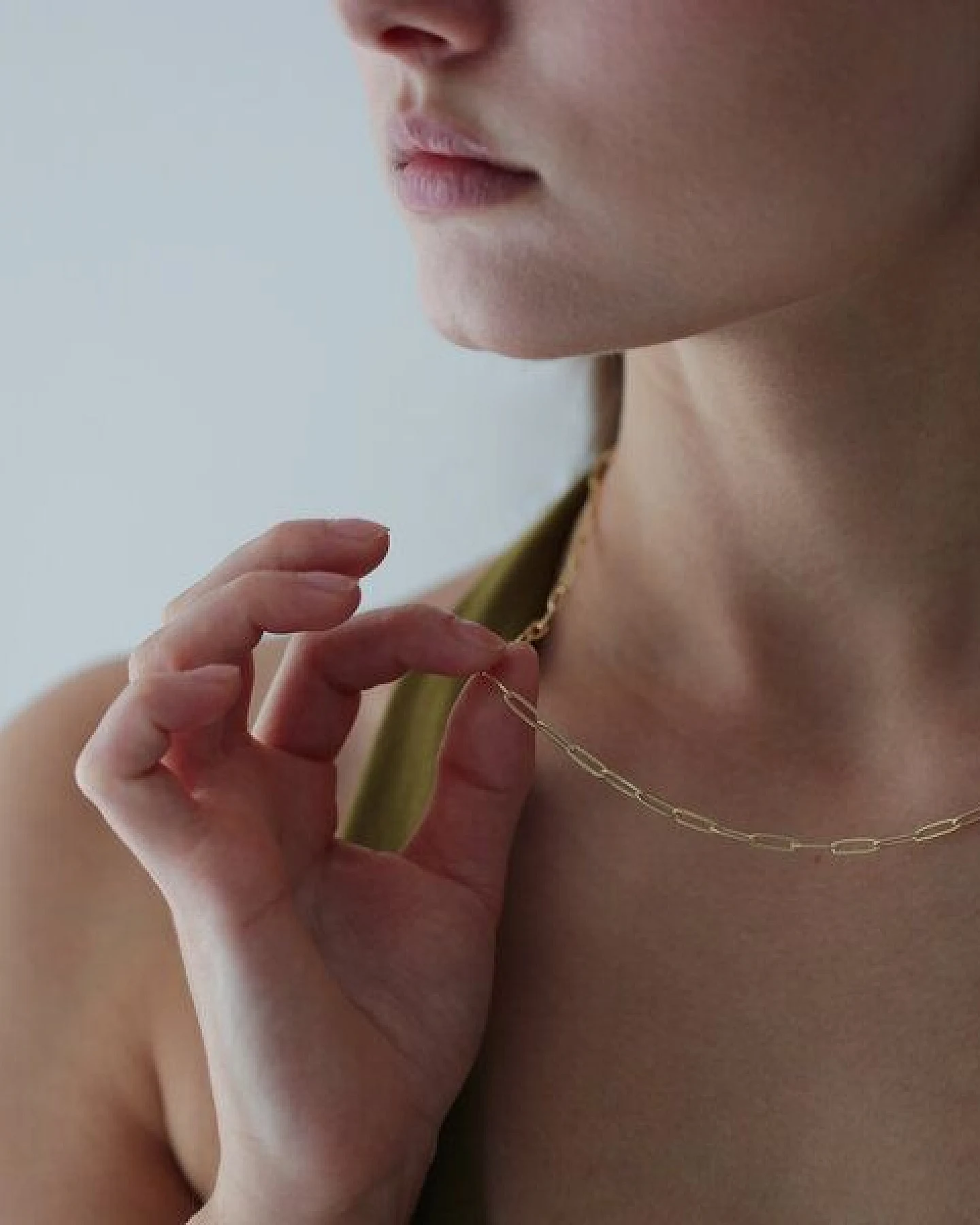 BELLYBIRD Jewellery Halskette - Kabelkette, ovale Kettenglieder, 925 Sterlingsilber, vergoldet – Ansicht 3