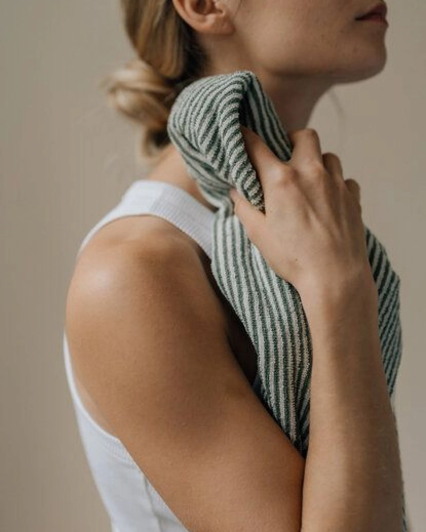 MELA Handtuch Style TANVI Stripes aus 100% Bio-Baumwolle – Ansicht 4