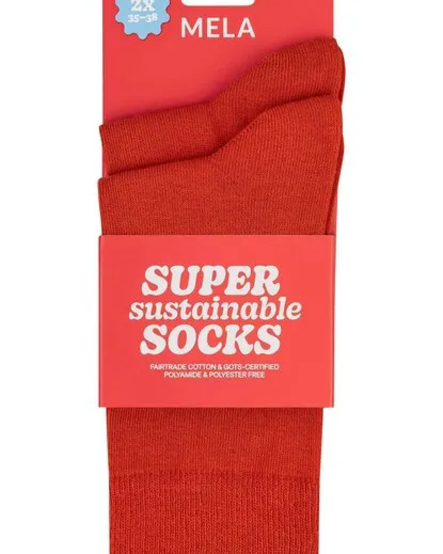 MELA Basic Socken 2 Paare aus 100% Bio-Baumwolle – Ansicht 2