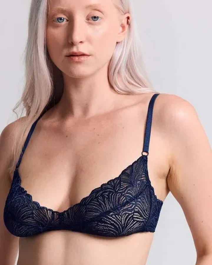 erlich textil Fluid Lace bügelloser BH mit Spitze aus recyceltem Polyamid, made in Europe
