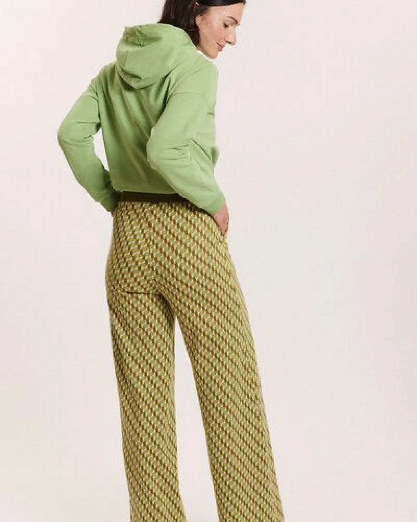 TRANQUILLO Jacquard-Hose Anikaa aus GOTS-Bio-Baumwolle – Ansicht 4