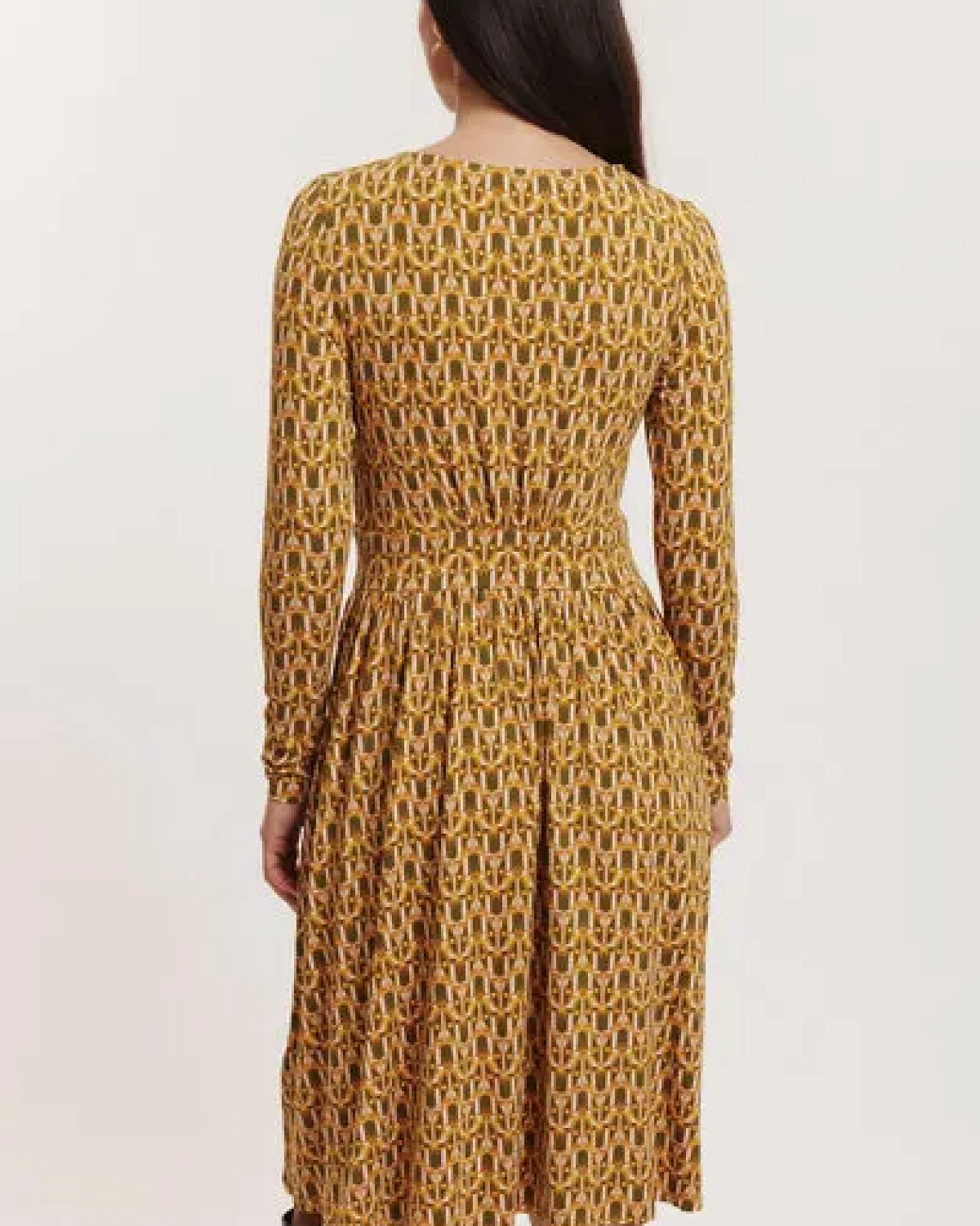TRANQUILLO Jersey-Kleid Corinnee aus EcoVero Viskose – Ansicht 2