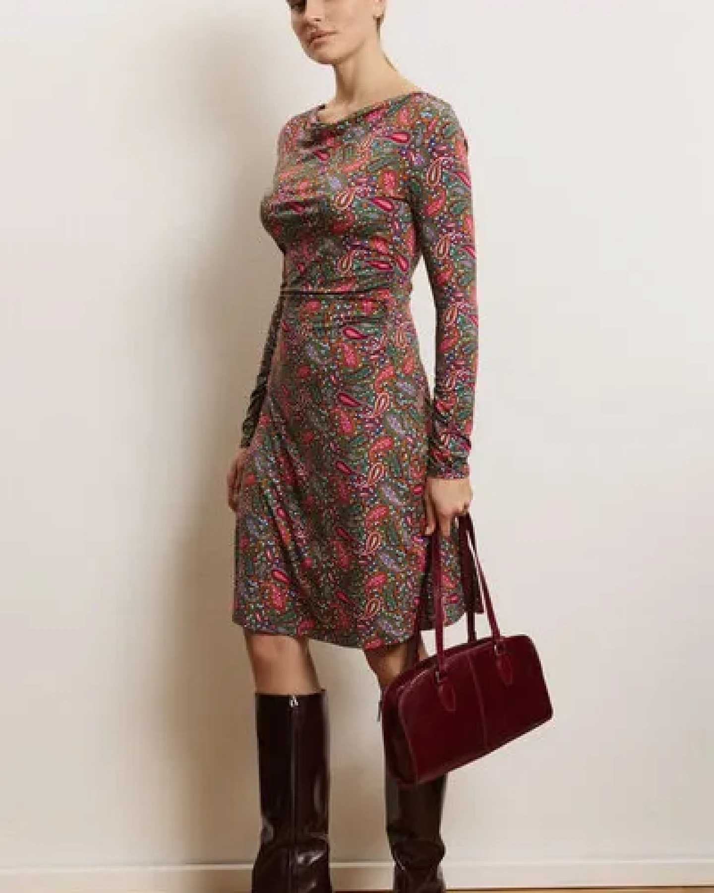 TRANQUILLO Jersey-Kleid Junee aus EcoVero Viskose – Ansicht 4