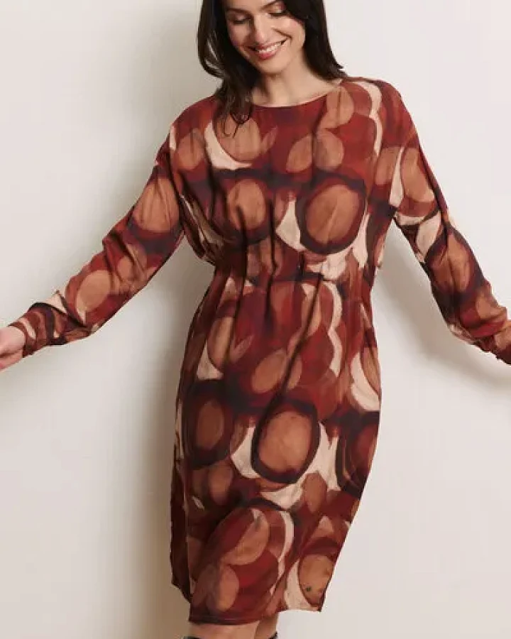 TRANQUILLO Kleid Taalke aus EcoVero-Twill