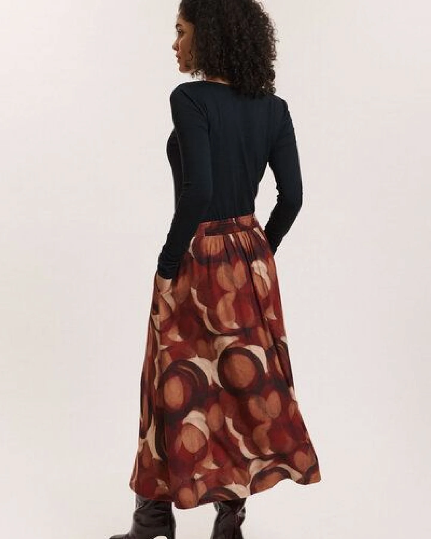 TRANQUILLO Rock Cadiiz aus EcoVero-Twill – Ansicht 2