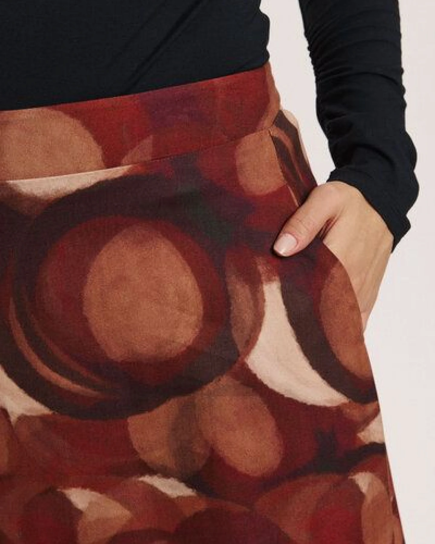 TRANQUILLO Rock Cadiiz aus EcoVero-Twill – Ansicht 3