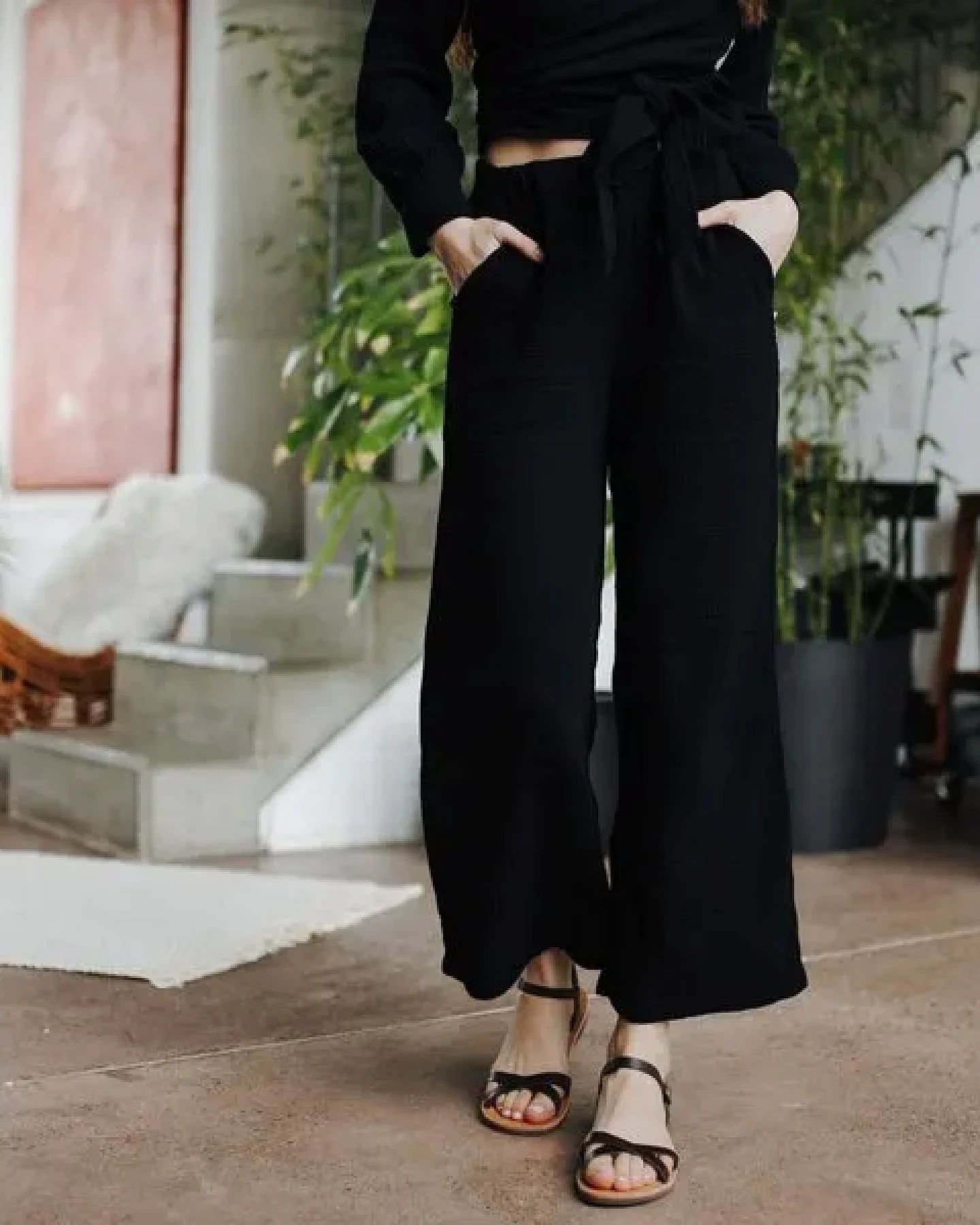 NORDLICHT Damen Hose aus Bio-Baumwolle Musselin LEJA – Ansicht 4