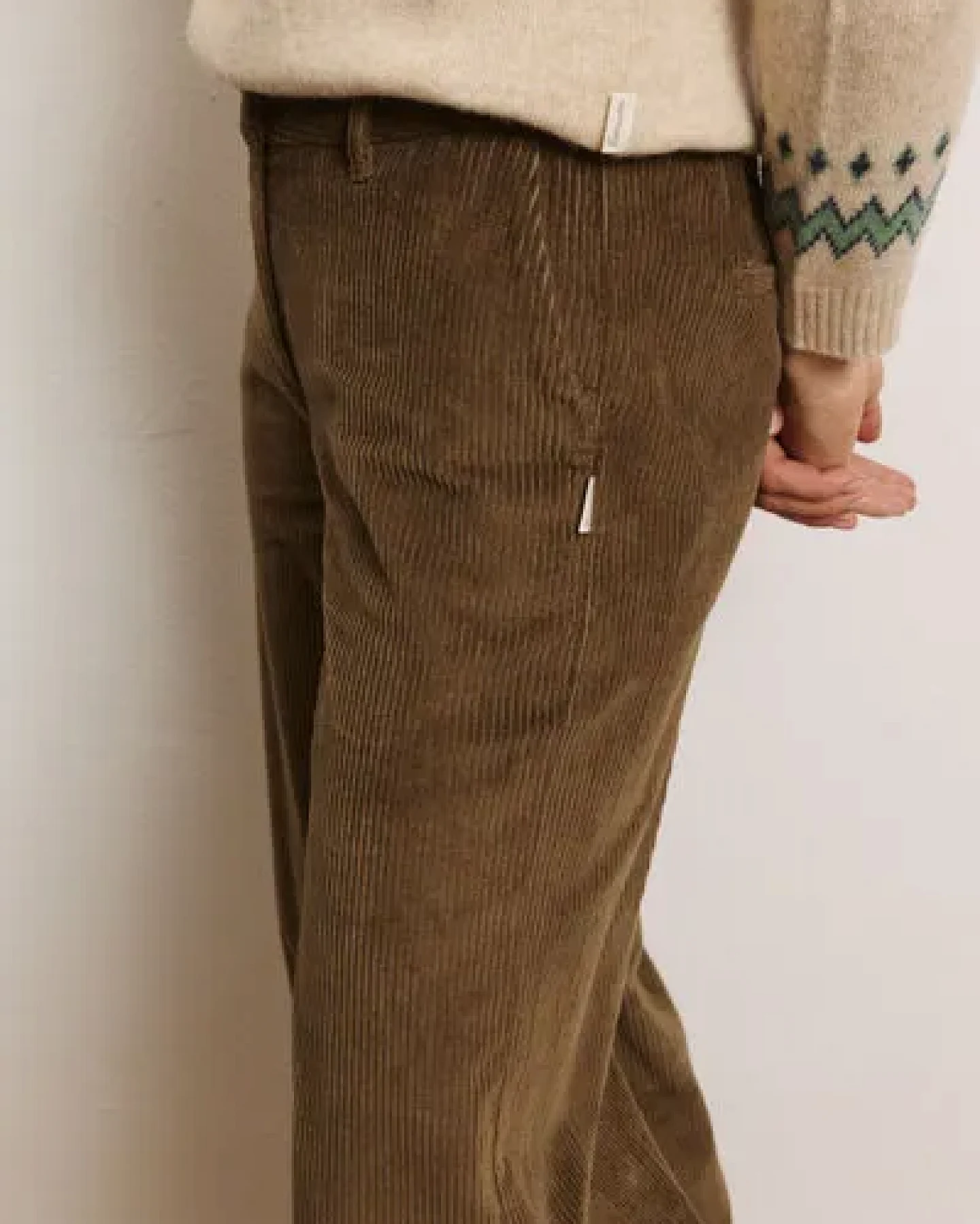 TRANQUILLO Cordhose Paolaa aus GOTS-Bio-Baumwolle – Ansicht 3