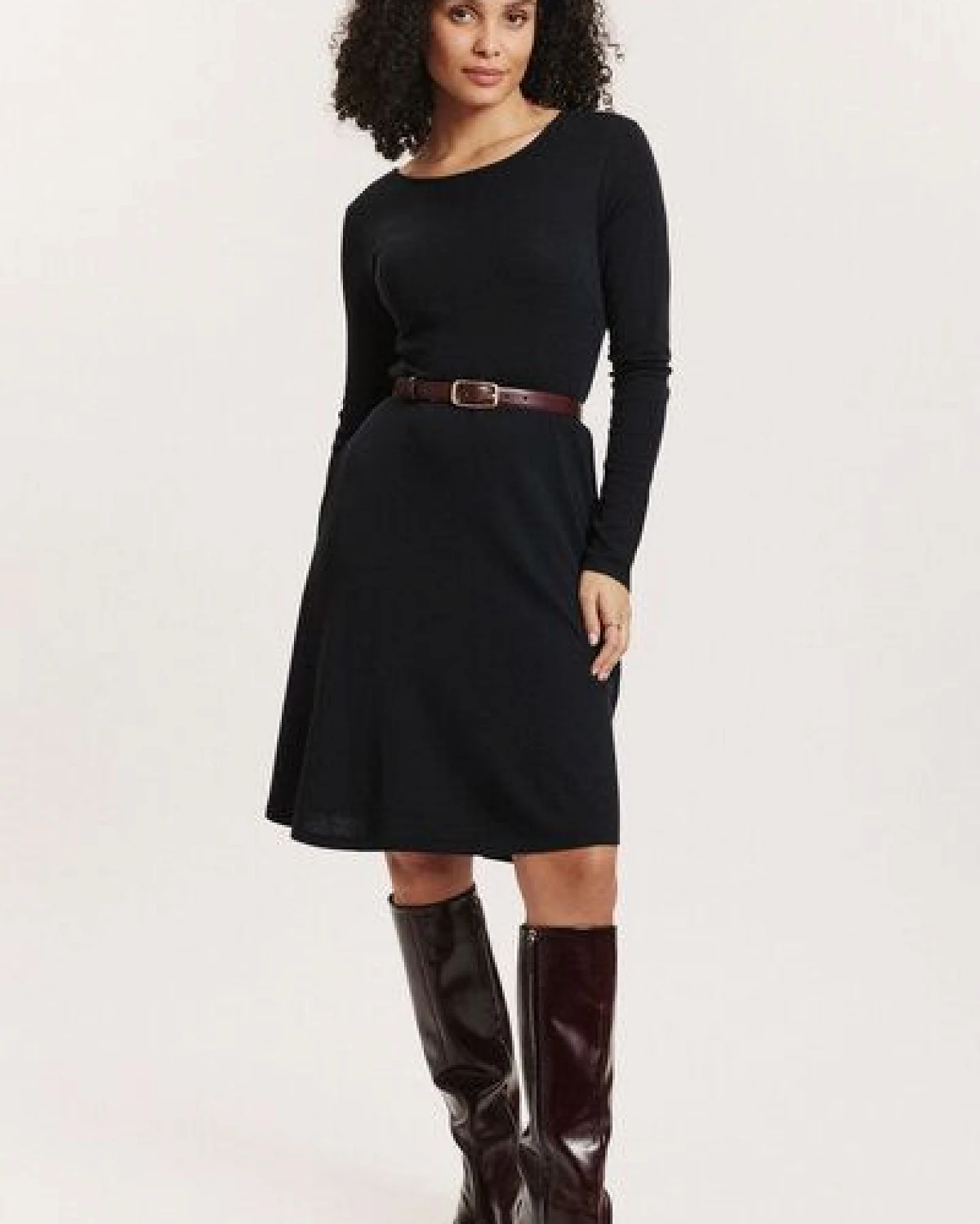 TRANQUILLO Jersey-Kleid Corinnee aus EcoVero Viskose – Ansicht 4
