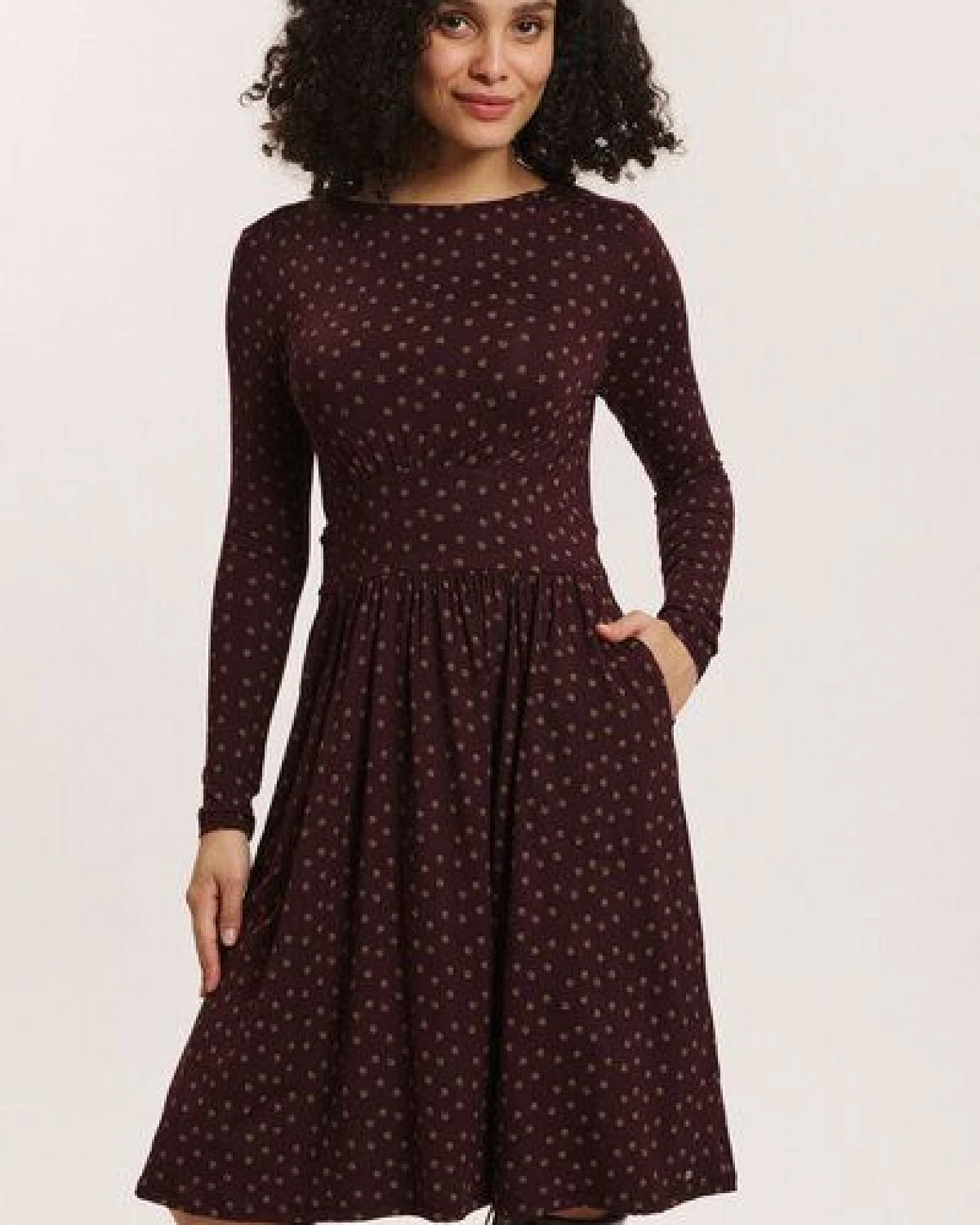 TRANQUILLO Jersey-Kleid Corinnee aus EcoVero Viskose – Ansicht 2