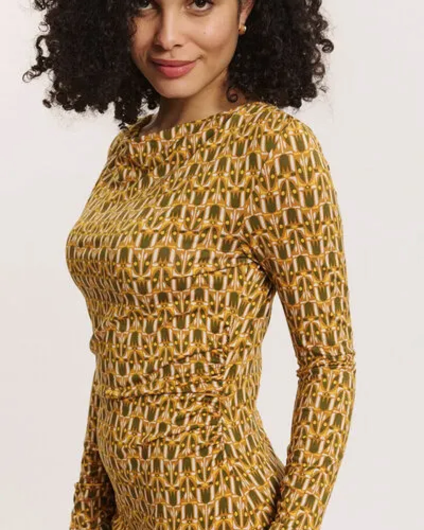 TRANQUILLO Jersey-Kleid Junee aus EcoVero Viskose – Ansicht 3