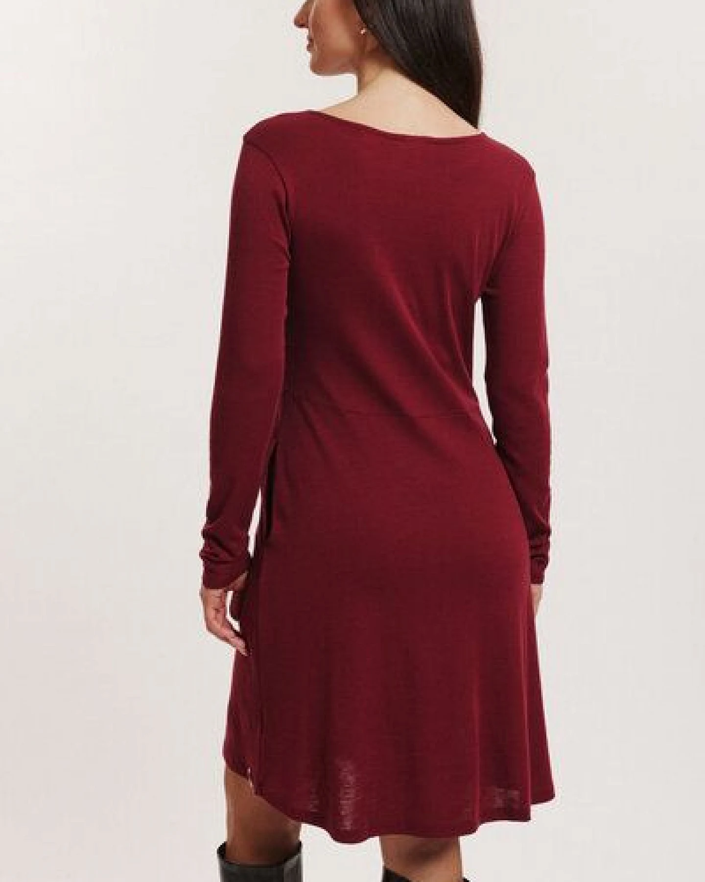TRANQUILLO Jersey-Kleid Moonii aus Wolle-Baumwolle-Jersey – Ansicht 2