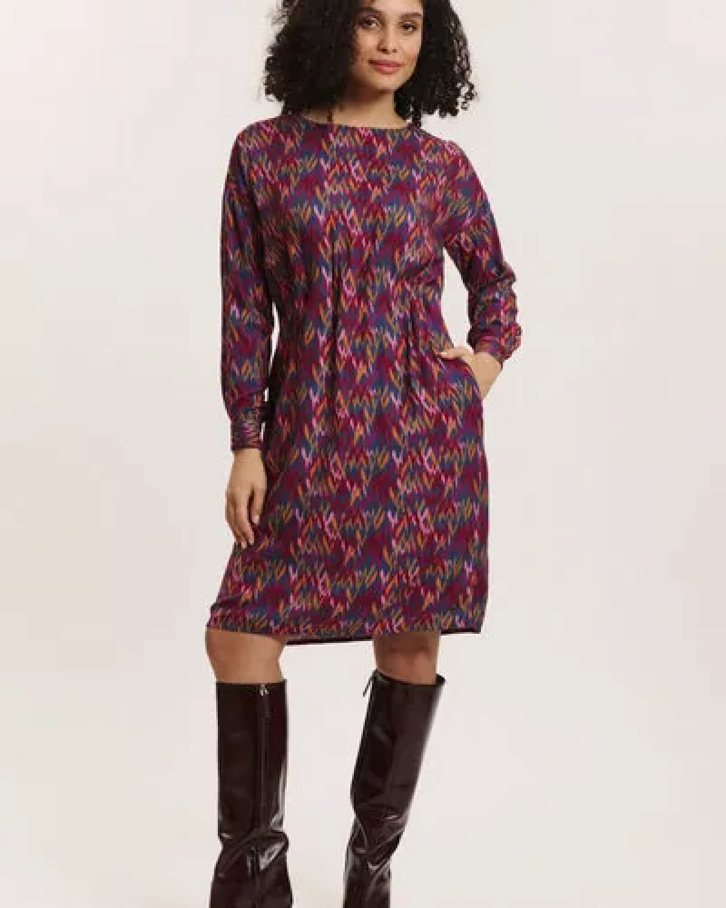 TRANQUILLO Kleid Taalke aus EcoVero-Twill – Ansicht 4