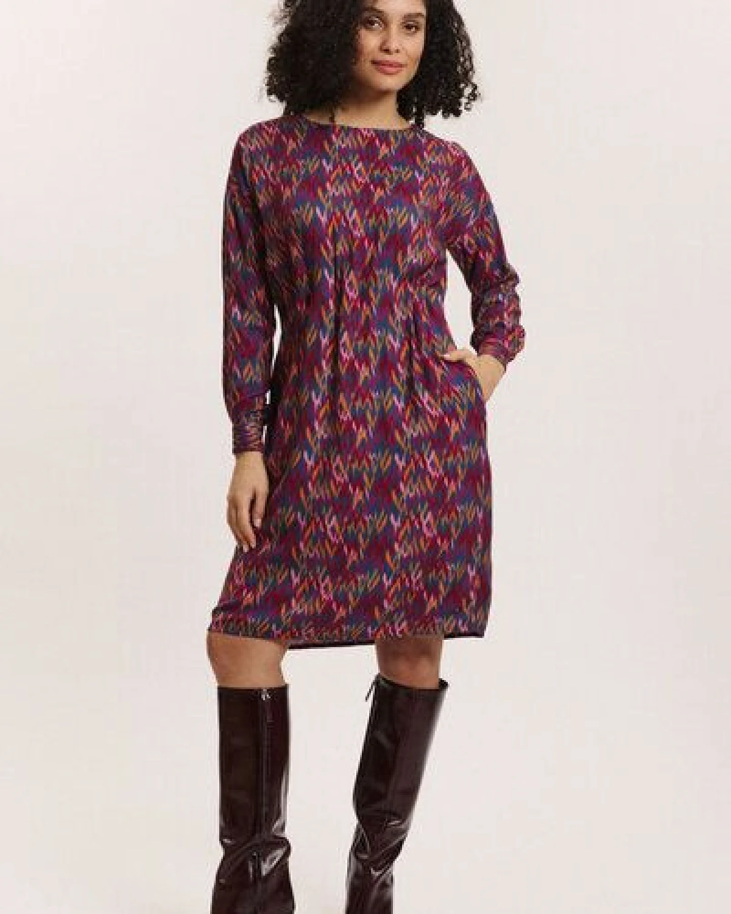 TRANQUILLO Kleid Taalke aus EcoVero-Twill – Ansicht 4