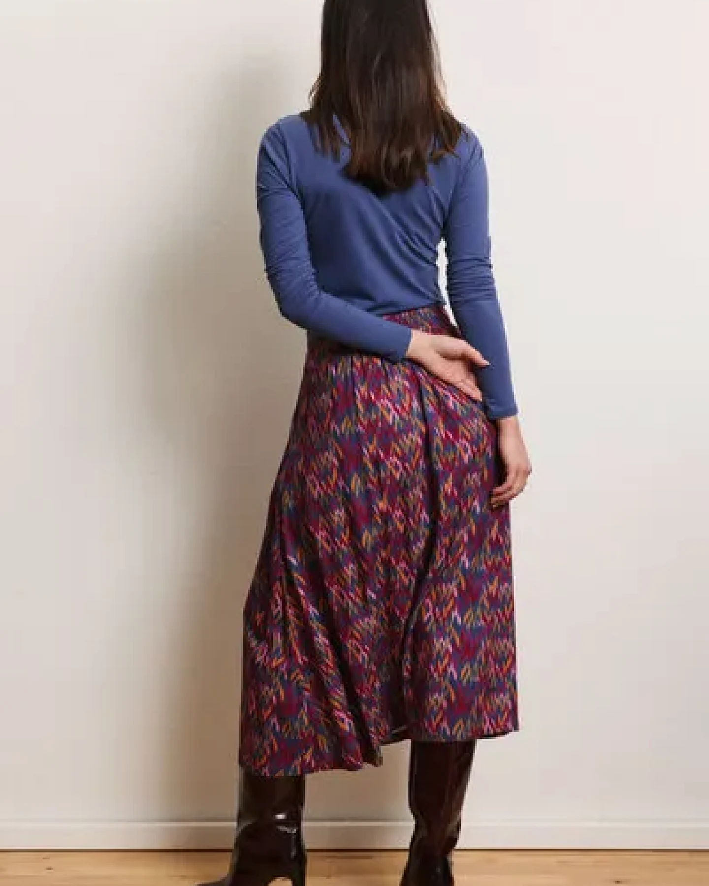 TRANQUILLO Rock Cadiiz aus EcoVero-Twill – Ansicht 2