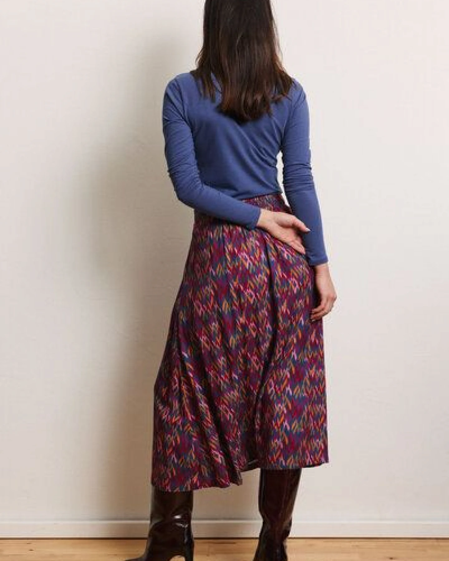TRANQUILLO Rock Cadiiz aus EcoVero-Twill – Ansicht 2