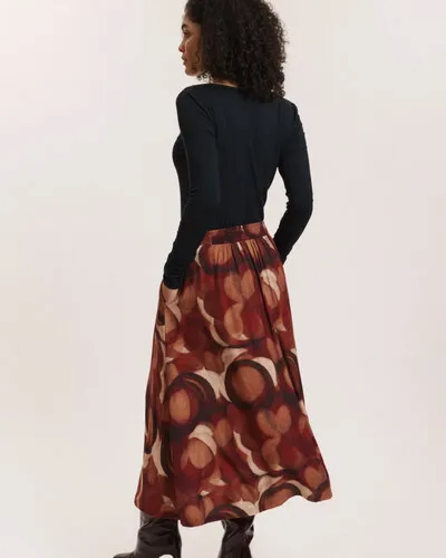 TRANQUILLO Rock Cadiiz aus EcoVero-Twill – Ansicht 2