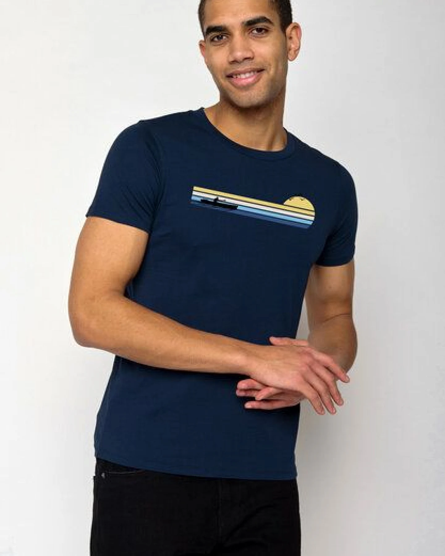 GREENBOMB Nature Canoe River Guide - Sportliches T-Shirt aus Bio-Baumwolle / hochwertiger Print / GOTS / Fair & Vegan – Ansicht 4